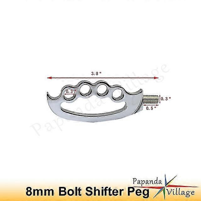 Aluminium-motorrad-schalthebel-zehenfußraste Aus Messing Für Harley 883r, 883l, 48 Sportster, Iron, 883 Superlow Bobber – 1 Stück, Silber