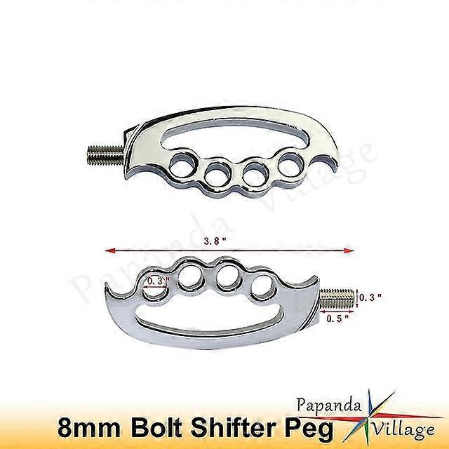 Aluminium-schalthebel-zehenfußrasten Aus Messing Für Harley-davidson 883r, 883l, 48 Sportster, Iron, 883 Superlow Und Bobber – 1 Paar, Silber