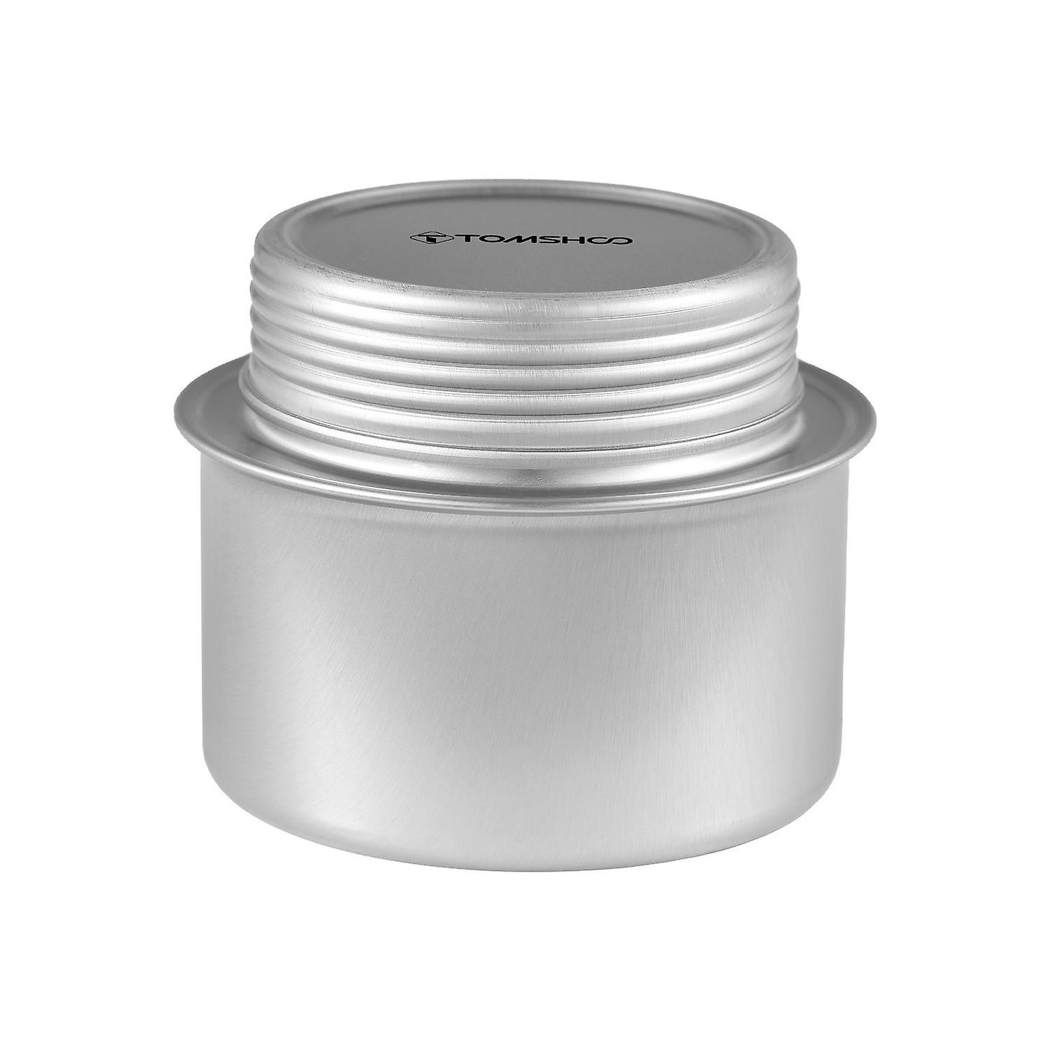 Tomshoo Mini-spirituskocher Aus Aluminiumlegierung Mit Deckel, Silberfarben, Für Camping, Wandern Und Trekking