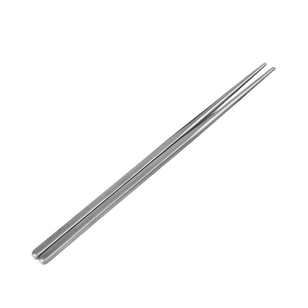 Essstäbchen Aus Reinem Titan, Hohl, Outdoor-besteck, Camping, Silberfarben, 230 Mm