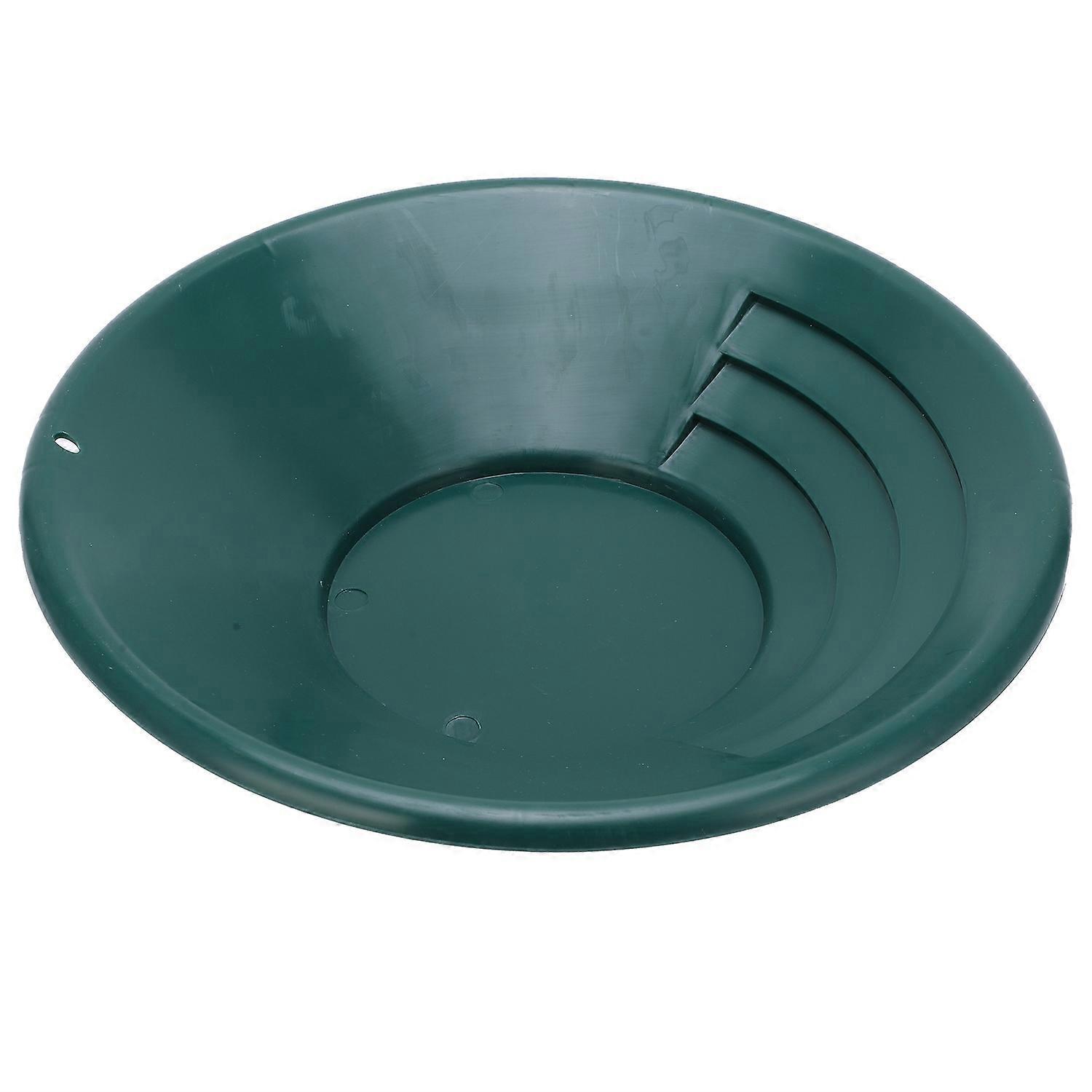 350-mm-goldwaschpfanne, Rund, Sieb, Klassierer, Manuelle Goldwaschpfanne, Werkzeug, Grün