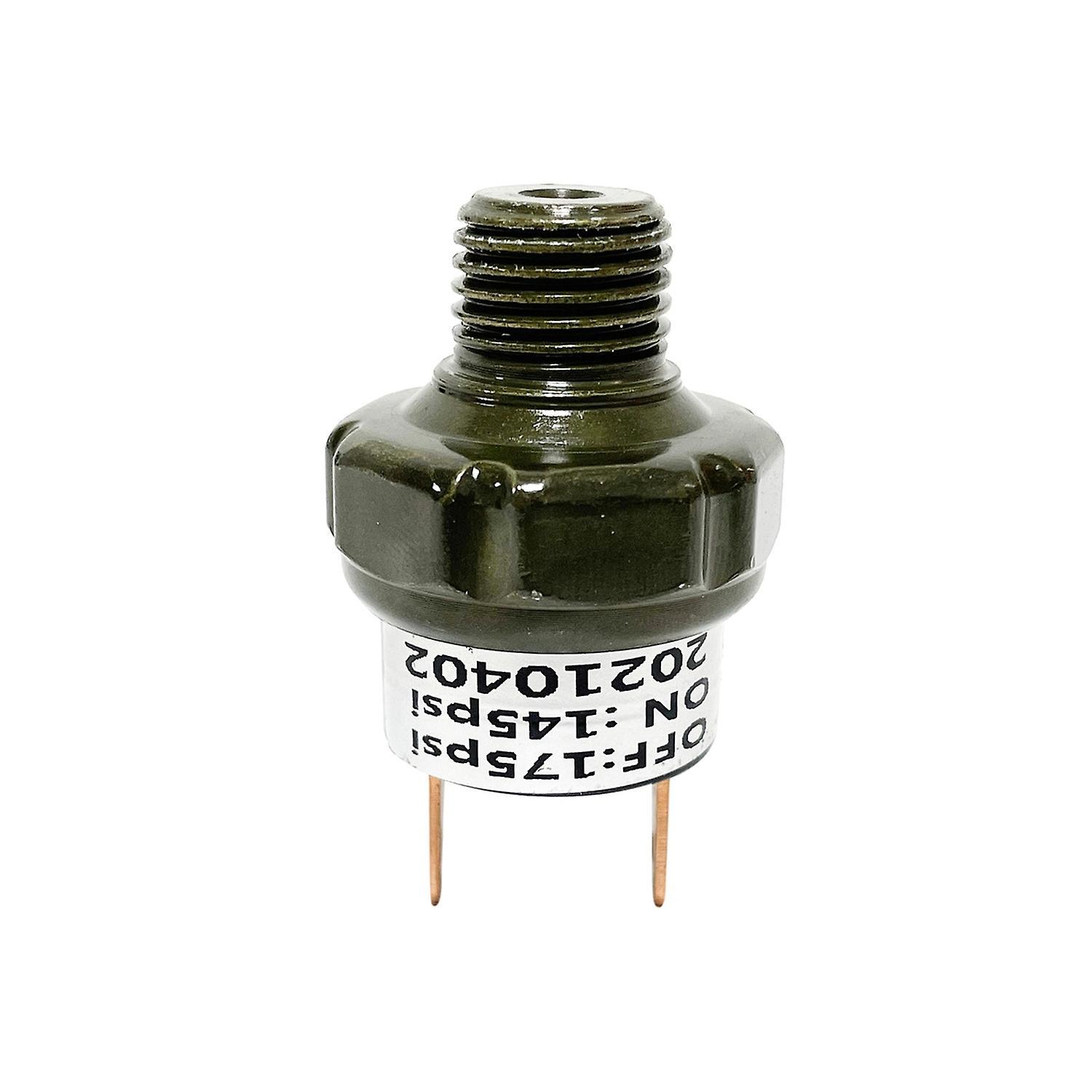 Tankmontierter Luftdruckschalter, 1/4" Npt 145–175 Psi / 1/8" Npt 70–100 Psi, 12/24 V, Für Zug/h-typ 1, Grün