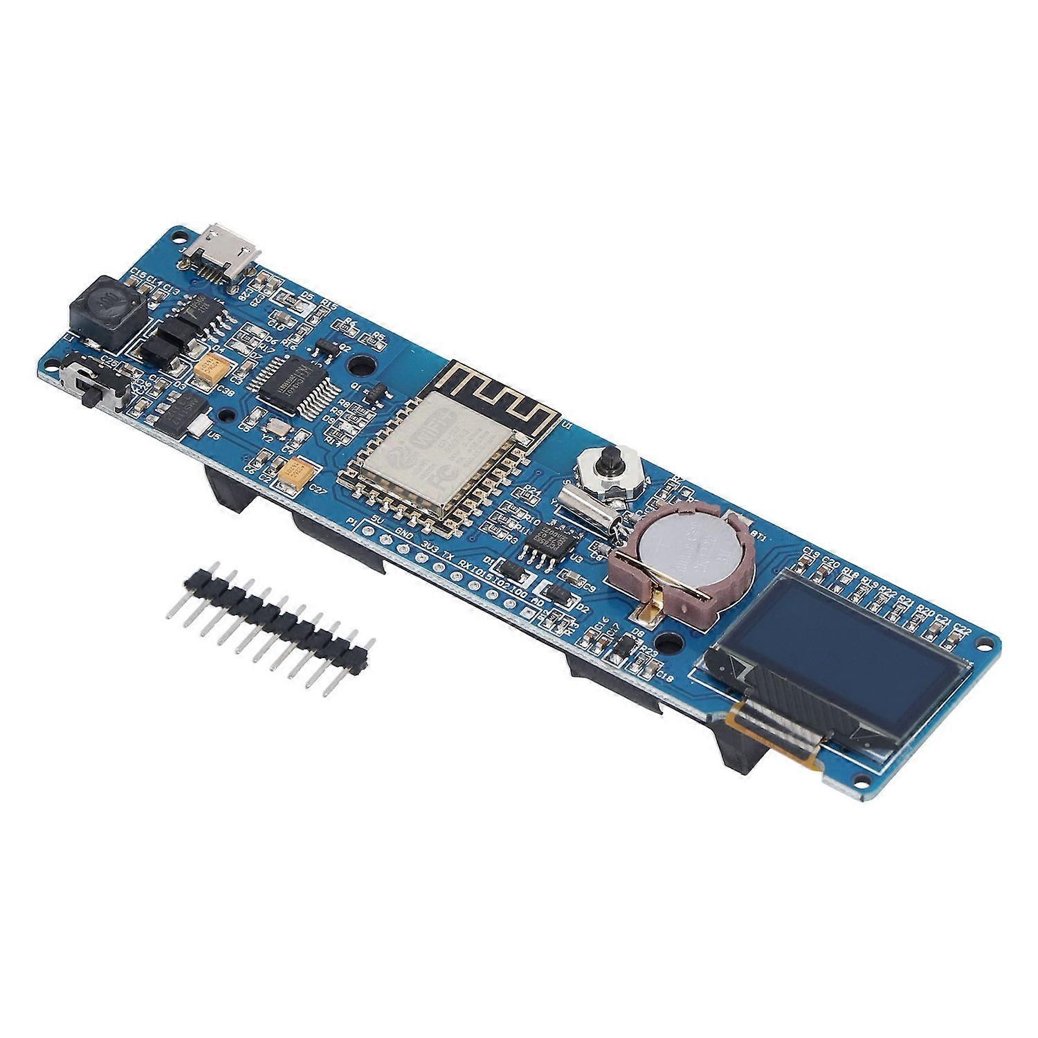 Esp8266-taktmodul-entwicklungsboard Mit 0,96-zoll-oled-display Und 18650-batteriehalter