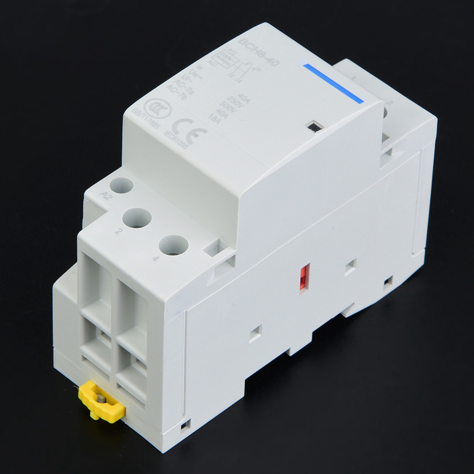2-poliger 40-a-haushalts-wechselstromschütz Mit Geringem Stromverbrauch, Din-schienenmontage, 2 Schließer, 50/60 Hz, 220 V/230 V