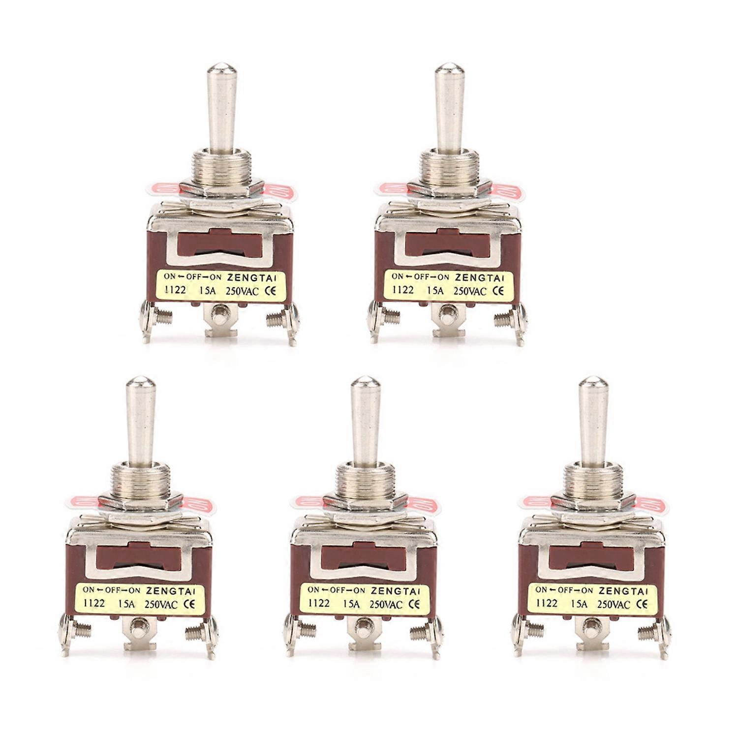 Stück Ein/aus/ein 3-positionen-kippschalter, 3-polig, 12 Mm, 15 A, 250 V Ac