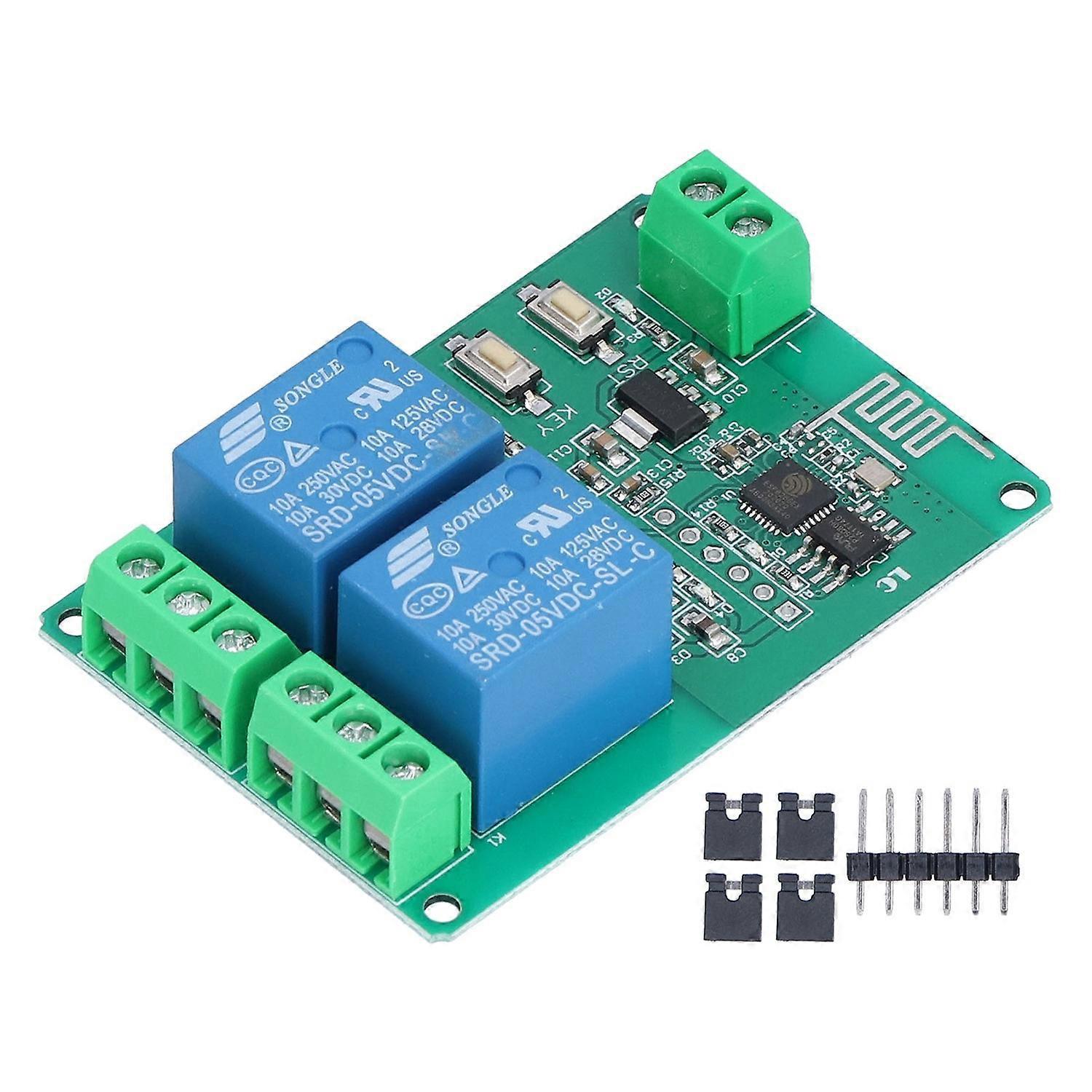 Relaismodul Mit Wlan-funkplatine, Fernbedienungsschalter, Zubehör, Dc 5v 10a, Esp82662-kanal