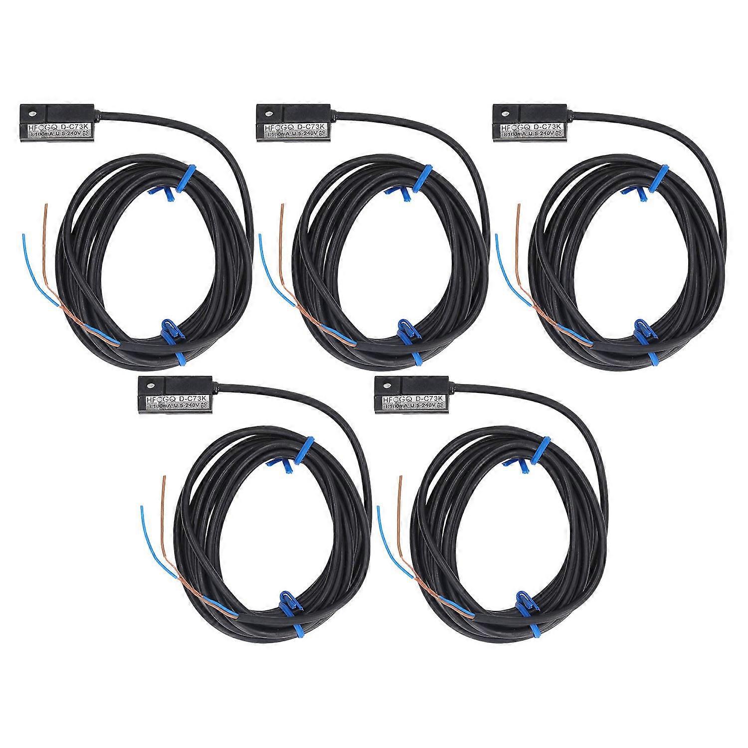 5 Stück 2-draht-magnetschalter, Normalerweise Offener Magnetischer Näherungssensor, Dc/ac 5–240 V, 100 Ma Für Ttl-schaltungen