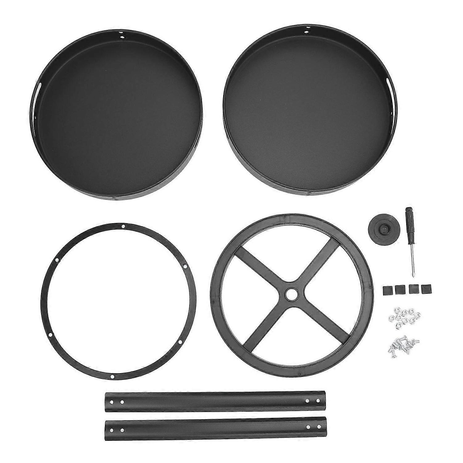 Drehbarer Gewürzorganizer, 2-stöckig, Multifunktional, Rund, 360° Drehbar, Aus Kohlenstoffstahl, Für Gewürzsets
