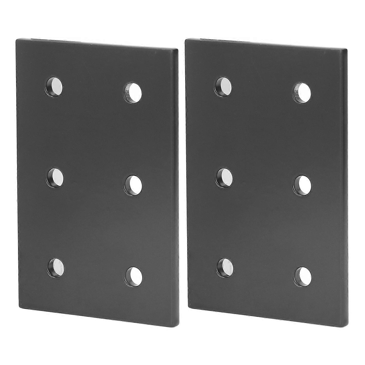 2 Stück Verbindungsplatte 6 Löcher Aluminiumlegierung Rostbeständige Flache Verbindungsplatte Für Maschinen