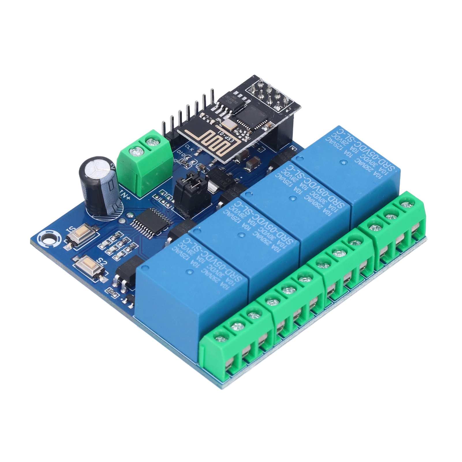 Wlan-relaismodul Mit 4 Kanälen, Fernsteuerung Per Smartphone-app Für Smart-home-systeme, Esp82665v