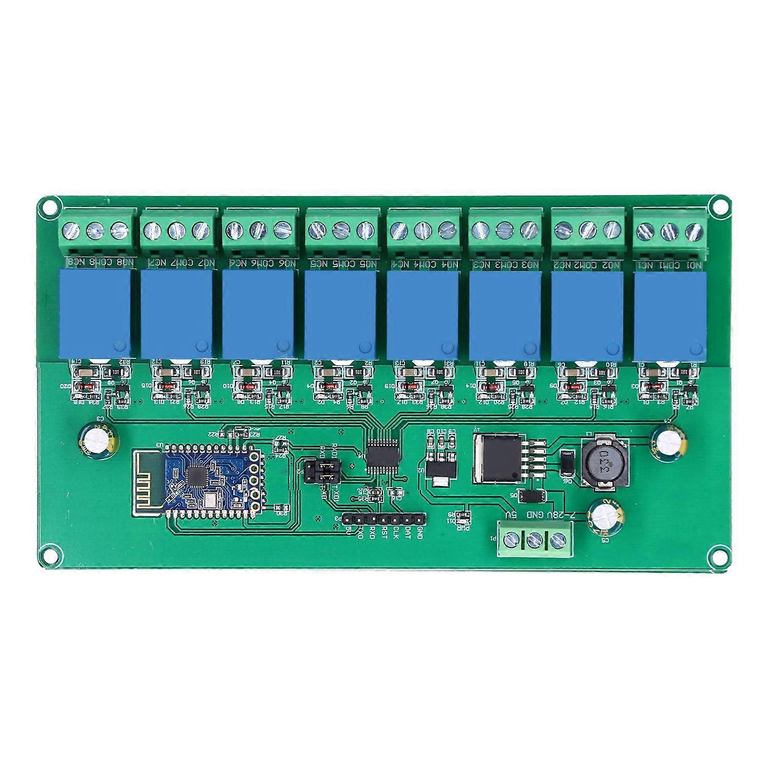 Relaismodul Mit 8 Kanälen, Drahtlose Bluetooth-platine, Fernschaltersteuerung, Dc 7–28 V/dc 5 V