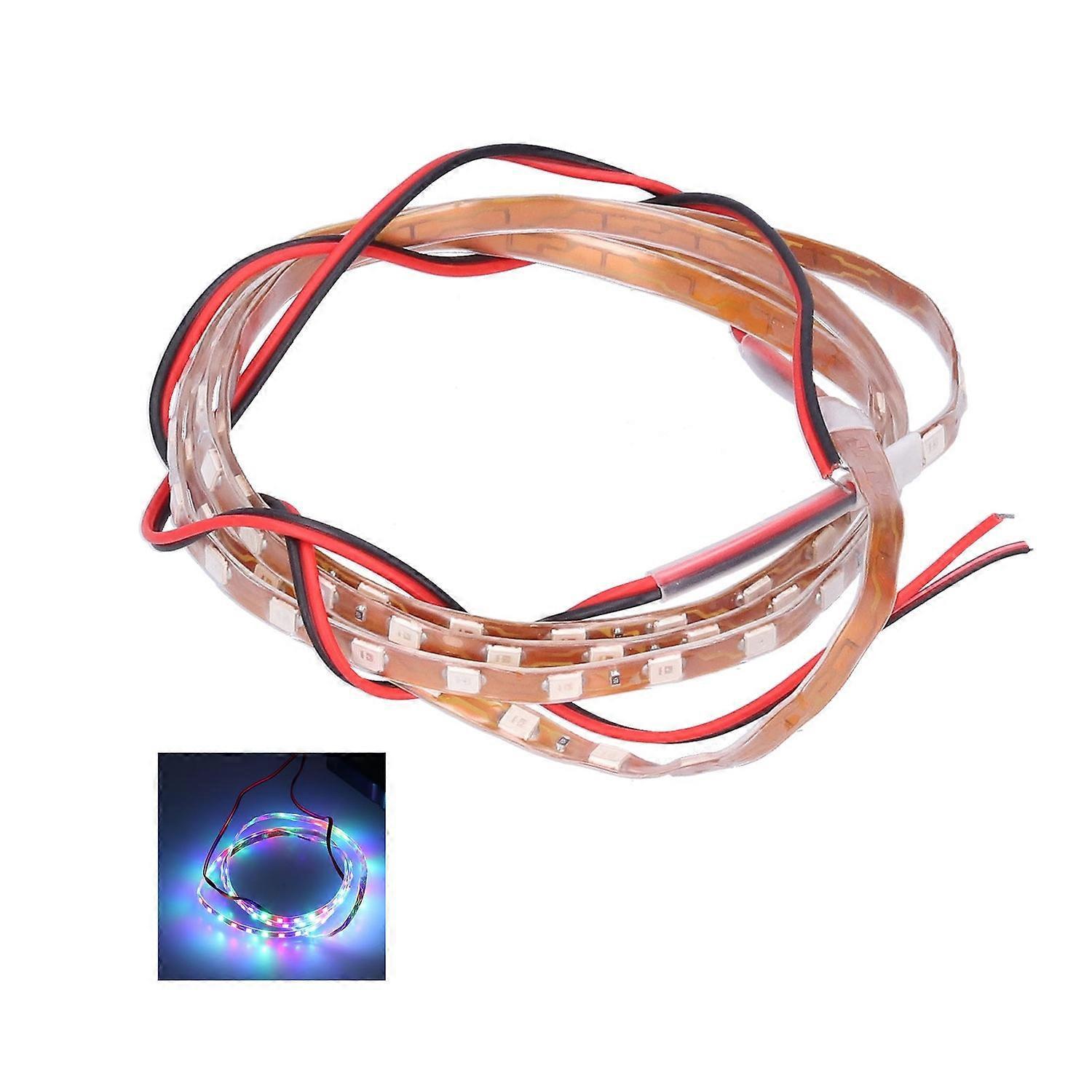 90 Cm Led-streifen Mit 90 Led-chips, Dekorative Ambientebeleuchtung, 12 V, Universell Für Auto Und Motorrad, Farbig