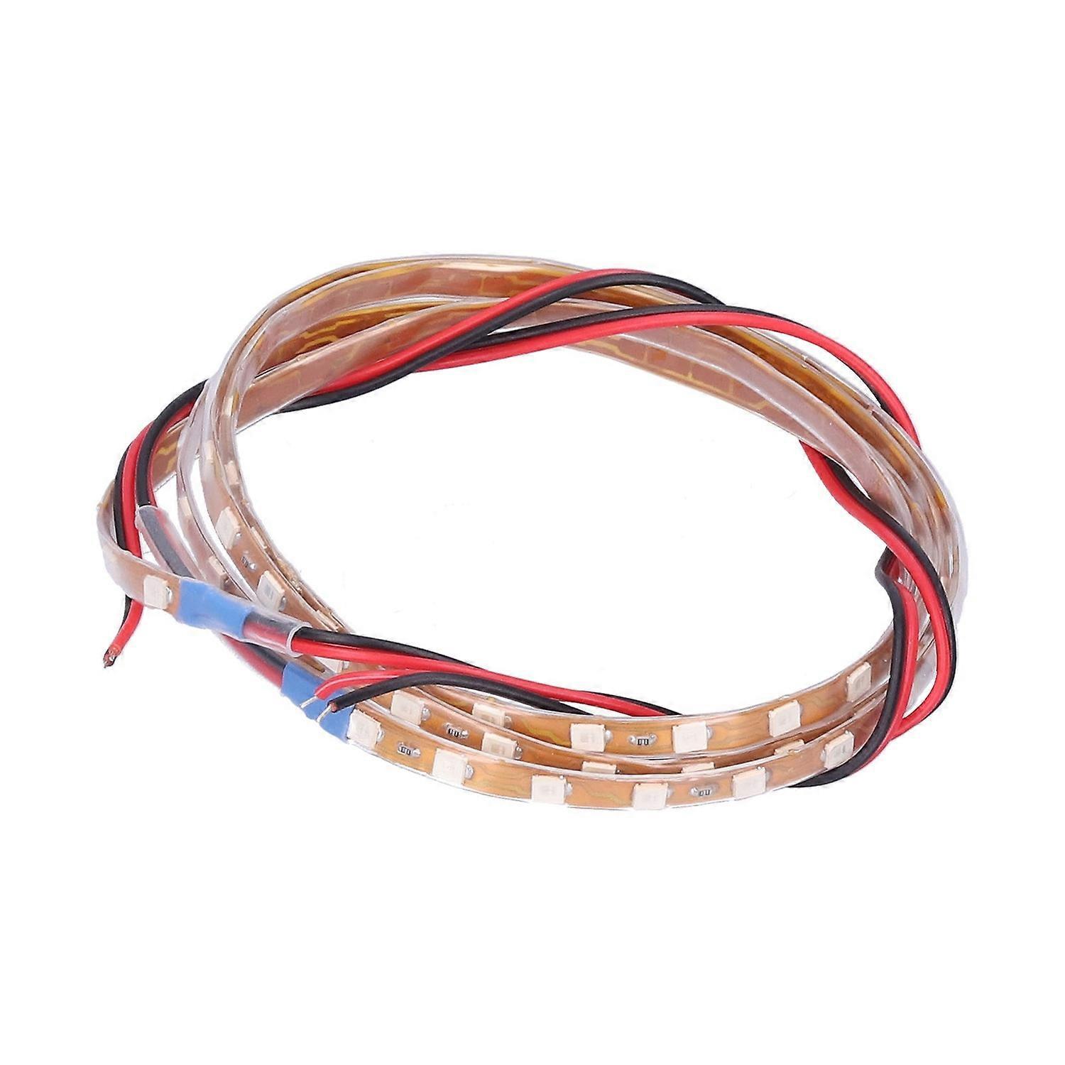 90 Cm Led-streifen Mit 90 Led-chips, Dekorative Ambientebeleuchtung, 12 V, Universell Für Auto Und Motorrad, Blaues Licht