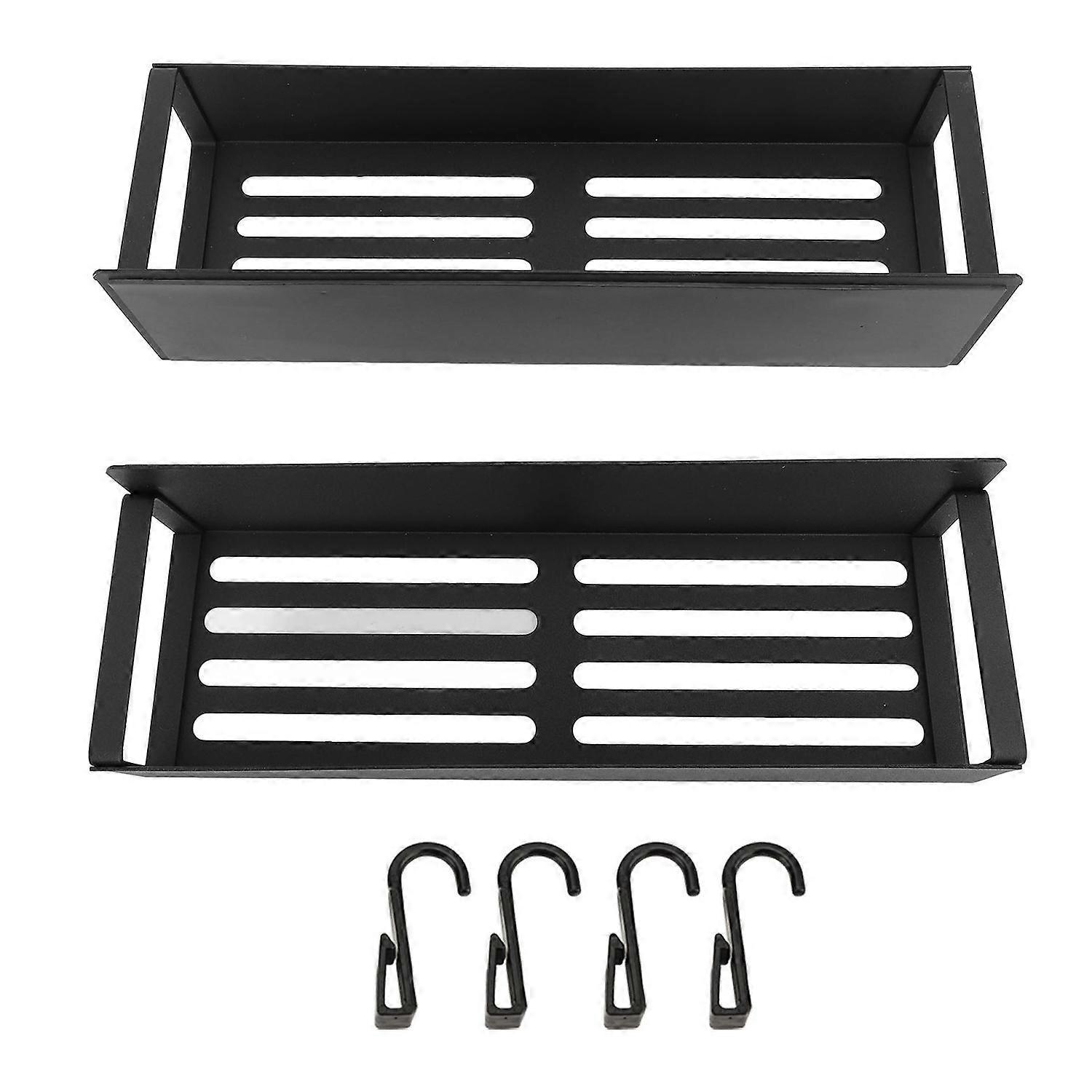 Seitliches Kühlschrank-aufbewahrungsregal, Magnetisches Küchenregal Aus Eisen, Wandmontage, Gewürzregal, 2-teiliges Set