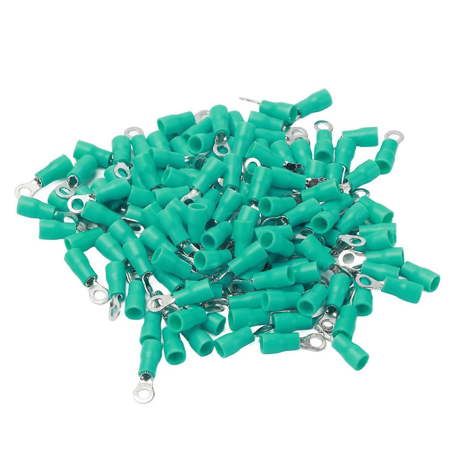 100 Stück Vorisolierte Ringkabelschuhe Aus Kupfer Und Pvc Für Maschinen, Awg 22–16rv1,25–3