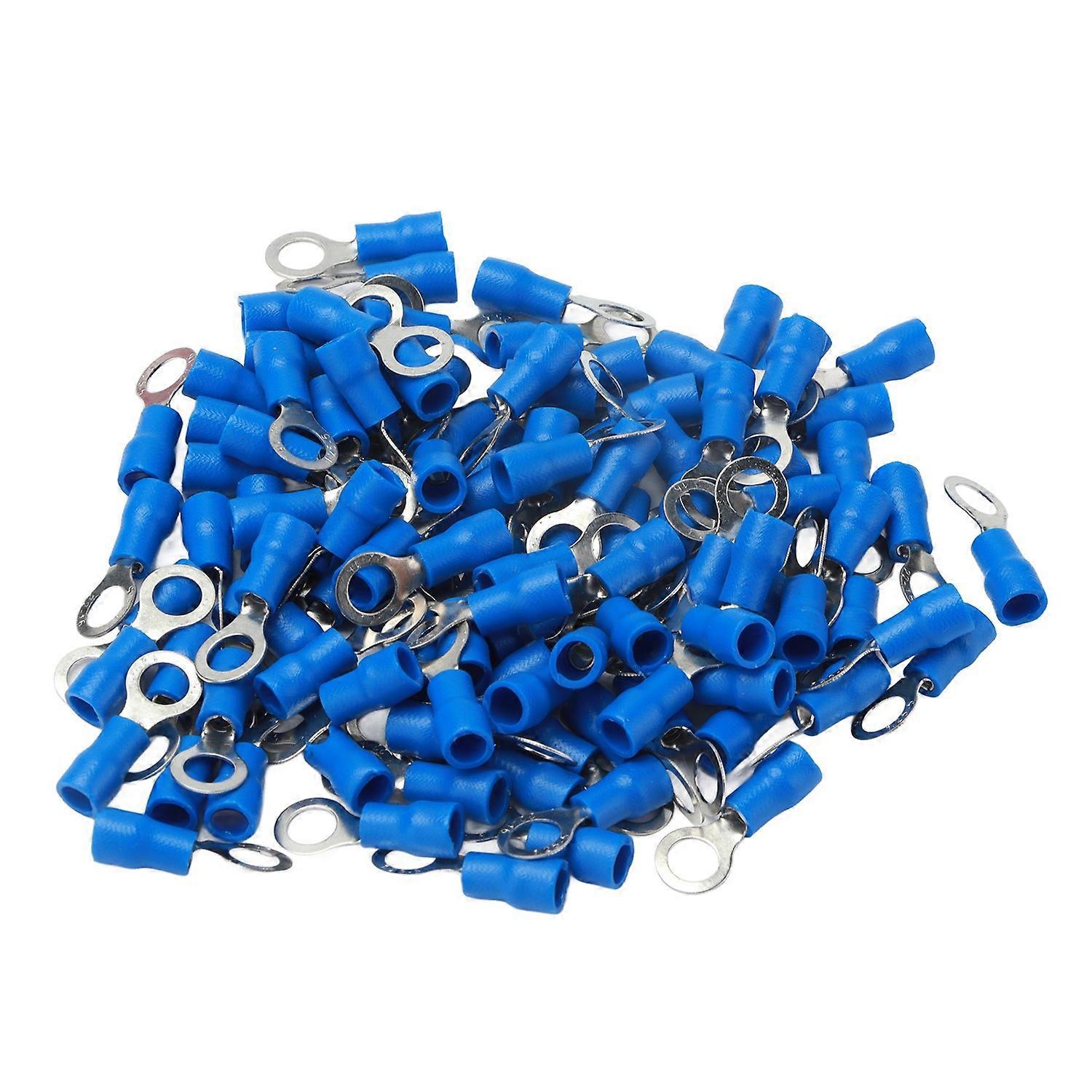 100 Stück Vorisolierte Ringkabelschuhe Aus Kupfer Und Pvc Für Maschinen, Awg 22–16rv1,25–5