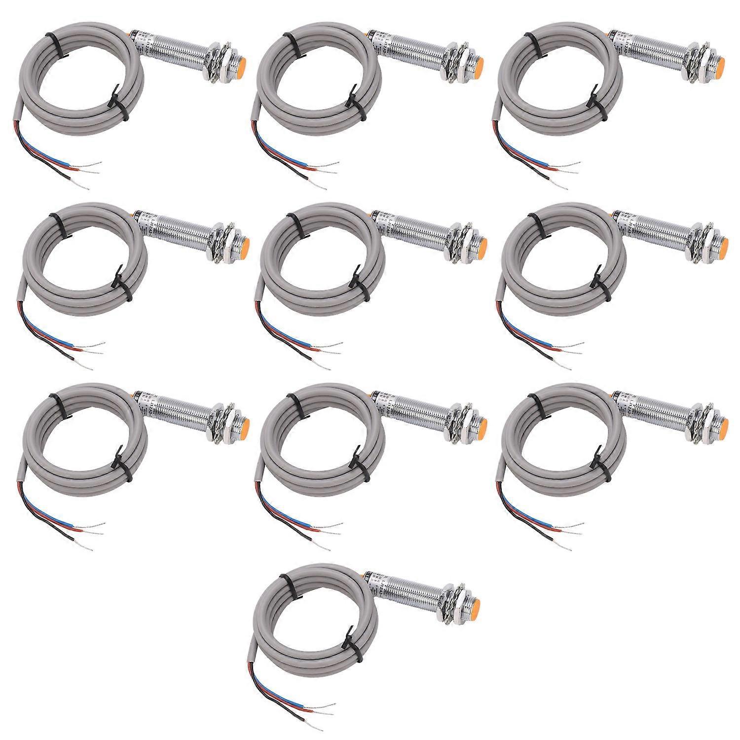 10 Stück Metall-induktionsschalter 3-draht Npn No Kapazitiver Grenzwertsensor Detektor Lj12a3-2-z/bx