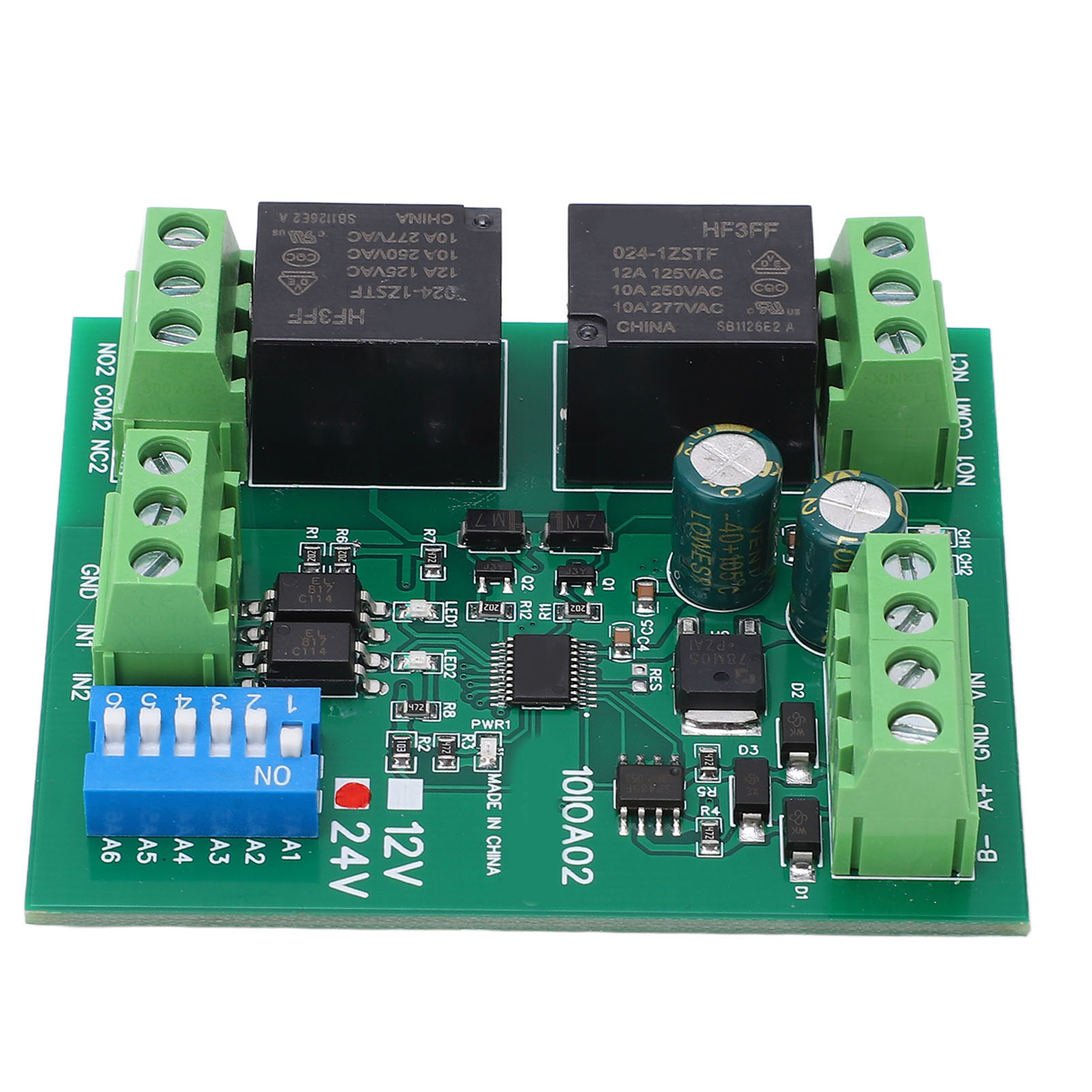 Relaismodul 2-kanal Rs485 Steuerplatine Schalterregler Dc 24v Für Geräte