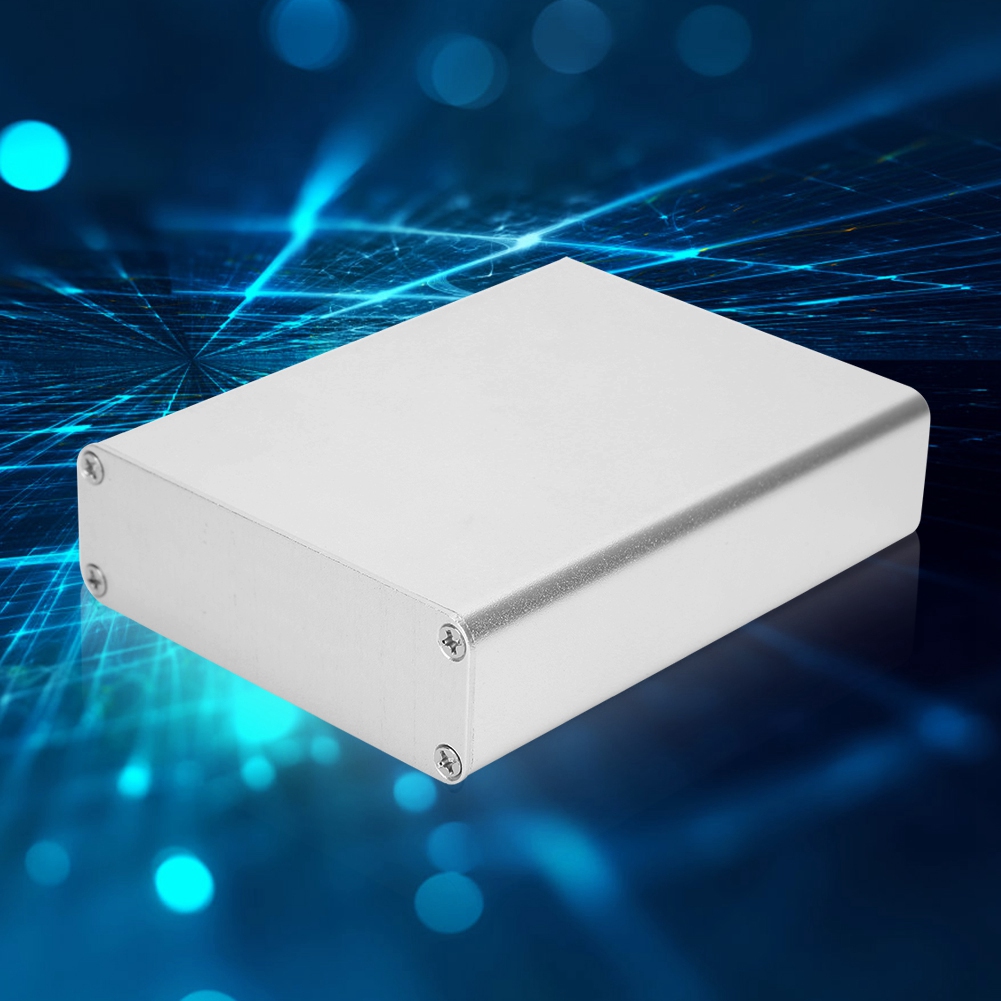 Integriertes Aluminium-projektgehäuse, Mattsilber, Für Diy-elektronikprodukte, 28 X 84 X 110 Mm