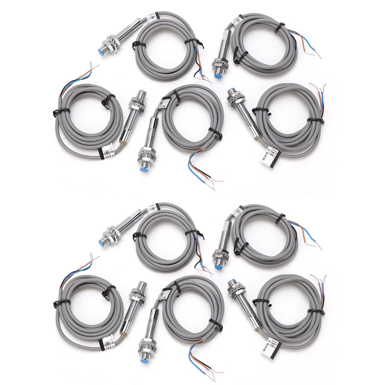10 Stück Metall-induktionsschalter M8 Näherungsgrenzwertsensor Npn 3-draht, Normalerweise Offen Lj8a3-1-z/bx