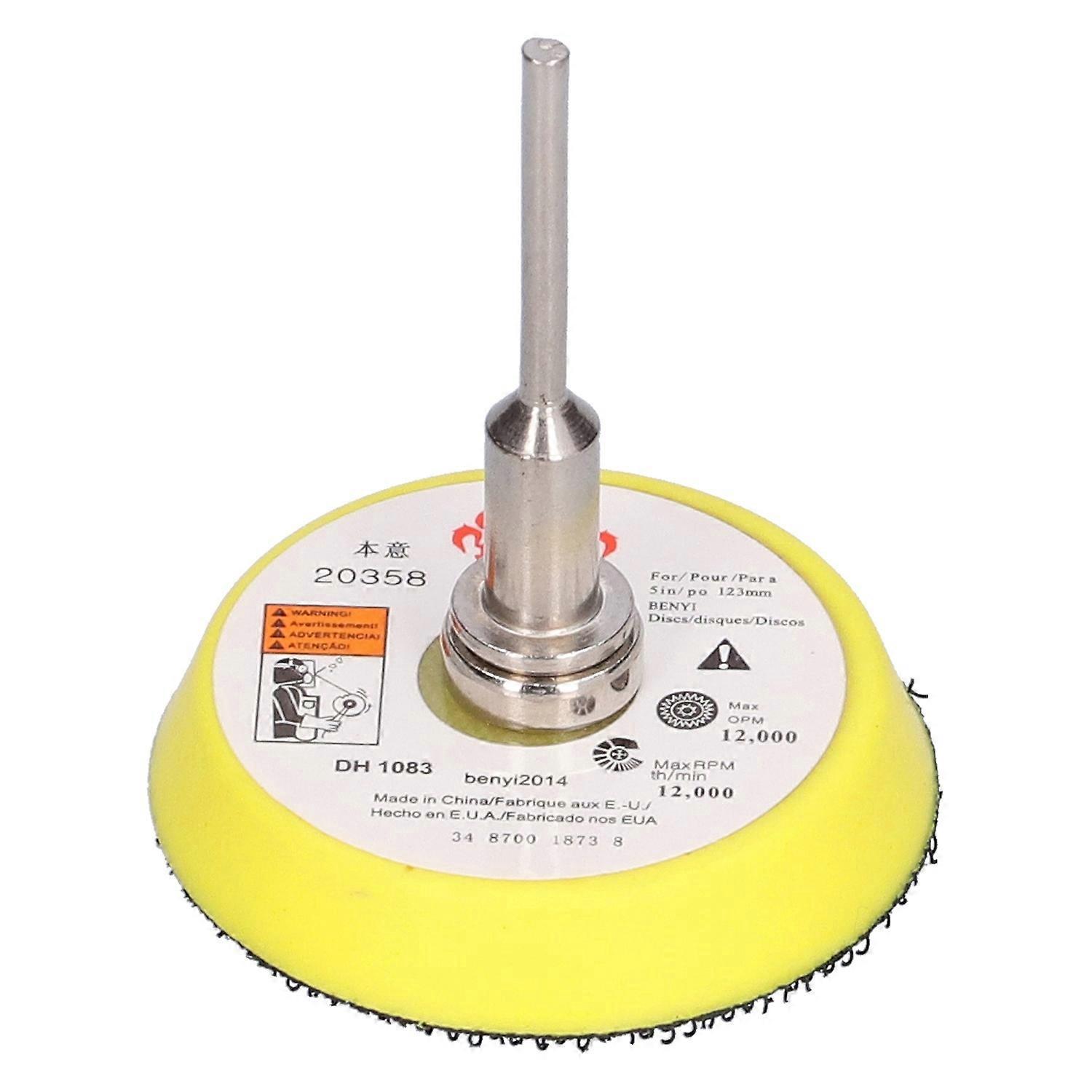Klett-stützteller, 2-zoll-platte Mit 3-mm-schaft Zum Schleifen, Polieren Und Glätten