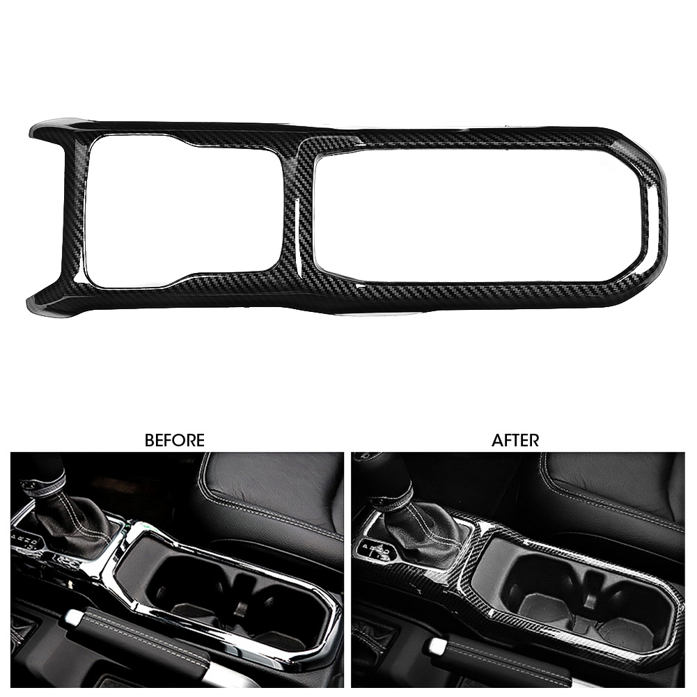 Schaltkulissen-rahmenabdeckung Im Carbonfaser-stil, Passend Für Jeep Wrangler Jl 2018