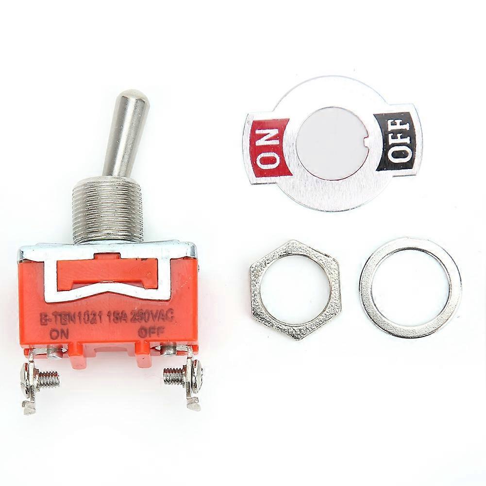 10 Stück E Ten1021 Ac 250v 15a Mini-kippschalter Ein Aus 2 Positionen 2-poliger Kippschalter