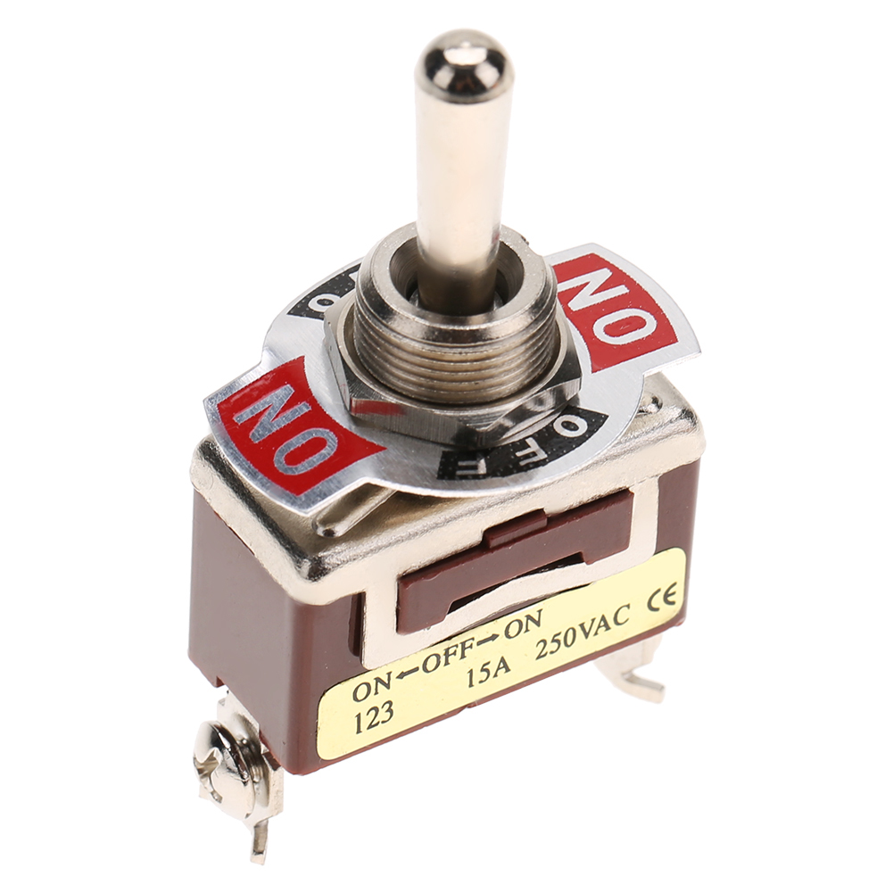 Ein-/ausschalter, Momentan-kippschalter Spdt, 3-polig, 12 Mm, 15 A, 250 V Ac