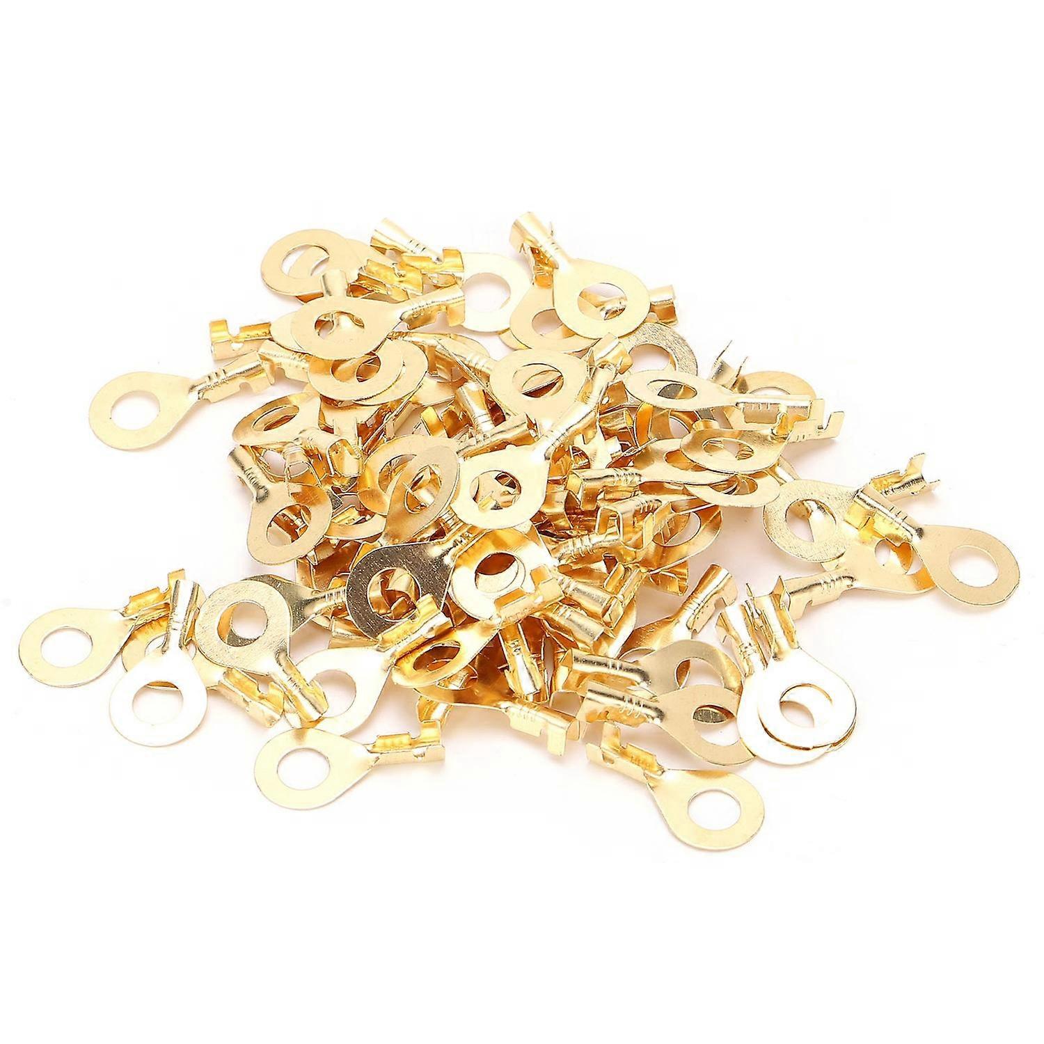 100 Stück Ringkabelschuhe, Kaltgepresst, Crimpanschluss, Batteriekabel, M6 6,2 Mm