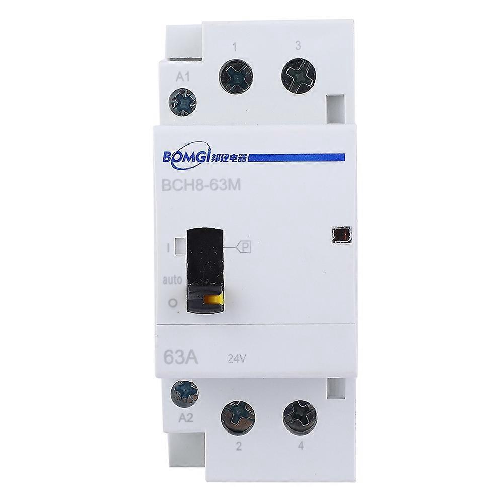 Bch8-63m 2p 63a 24v Din-schienen-haushalts-wechselstromschütz Mit Handschalter (1 Schließer, 1 Öffner)