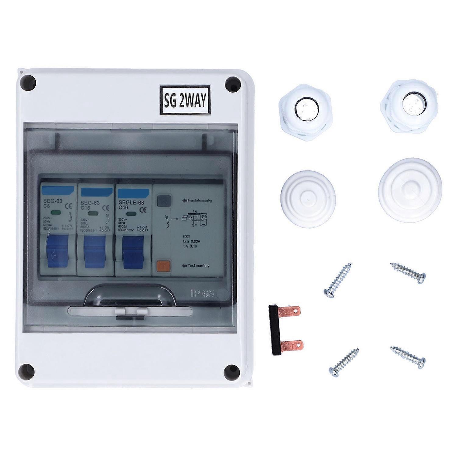 Fehlerstromschutzschalter (fi-schalter) Mcb Rcd 230v Für Den Außenbereich