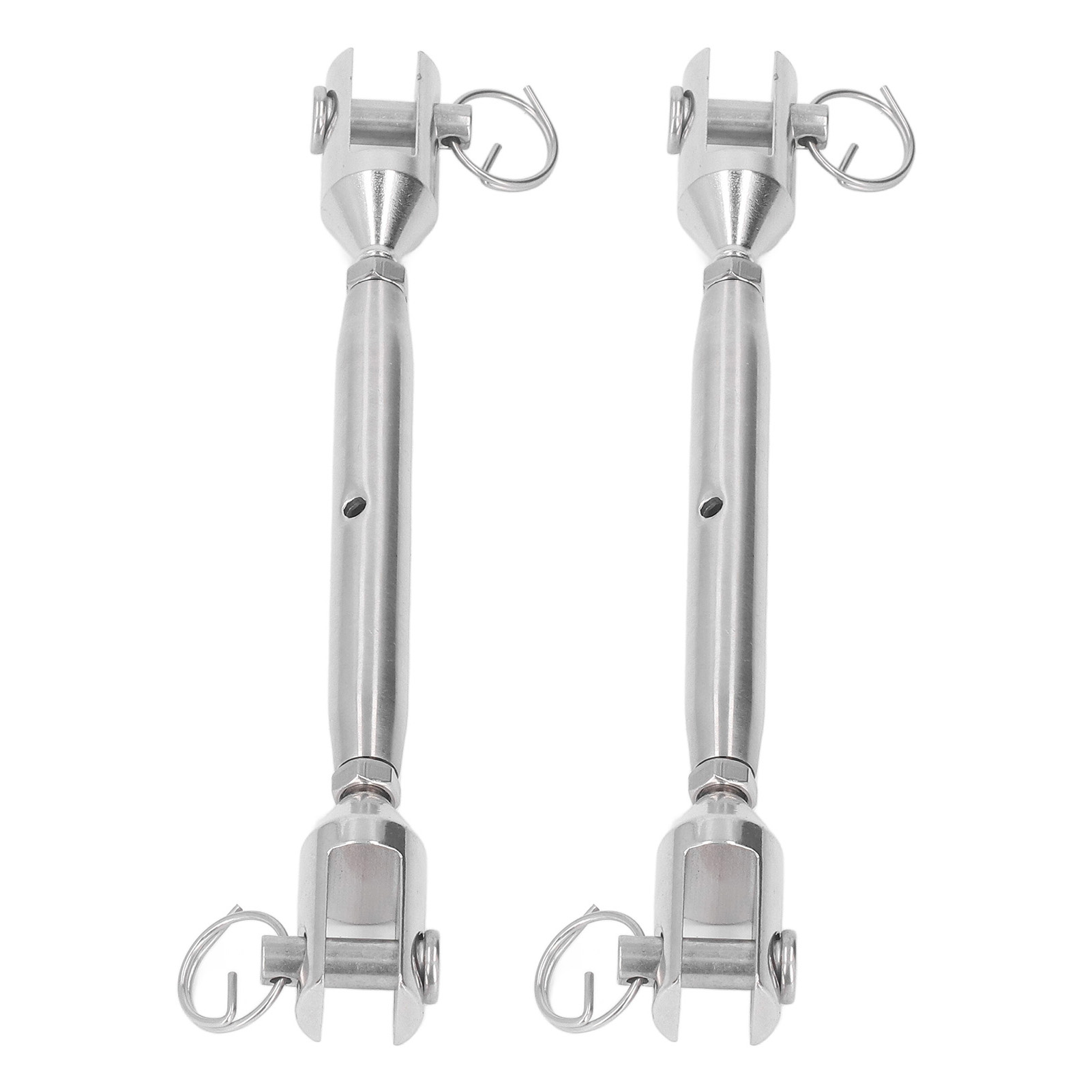 2 Stück M8 Gewinde Edelstahl Spannschlösser Drahtseilspanner Marine Schraubrigging Hardware