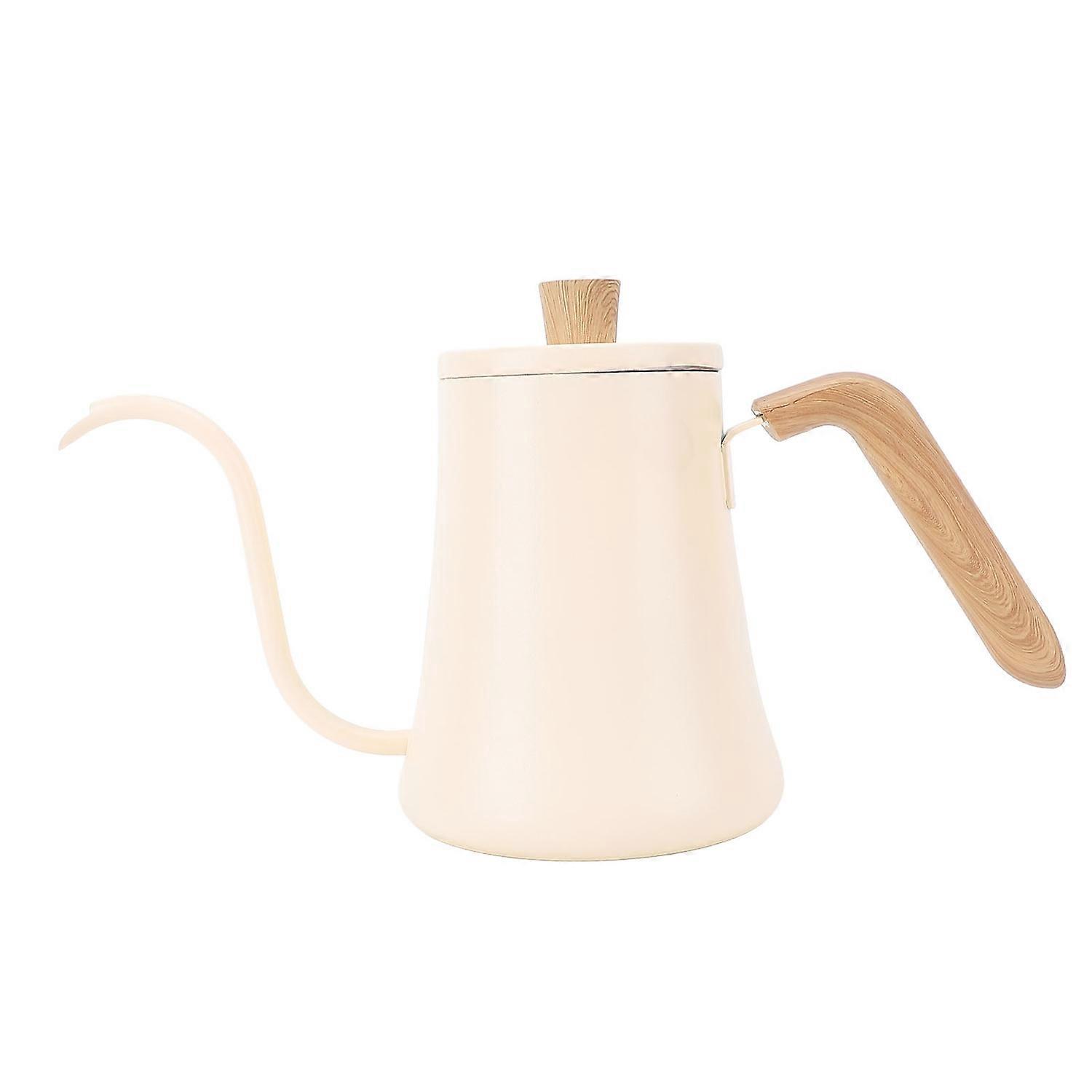 Kaffeekessel Zum Aufbrühen, 600 Ml, Edelstahl 304, Schwanenhalsausguss, Kaffeekanne, Teekanne, Tropfschale Für Camping
