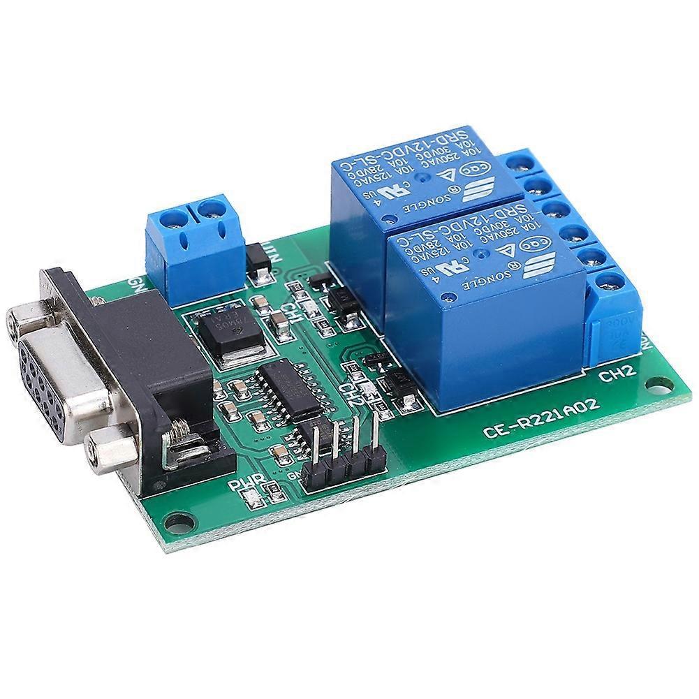 2-kanal-seriellport-relaismodul Mit Rs232-uart-protokoll, Db9-schnittstelle, Fernbedienungsschalterplatine Tb3