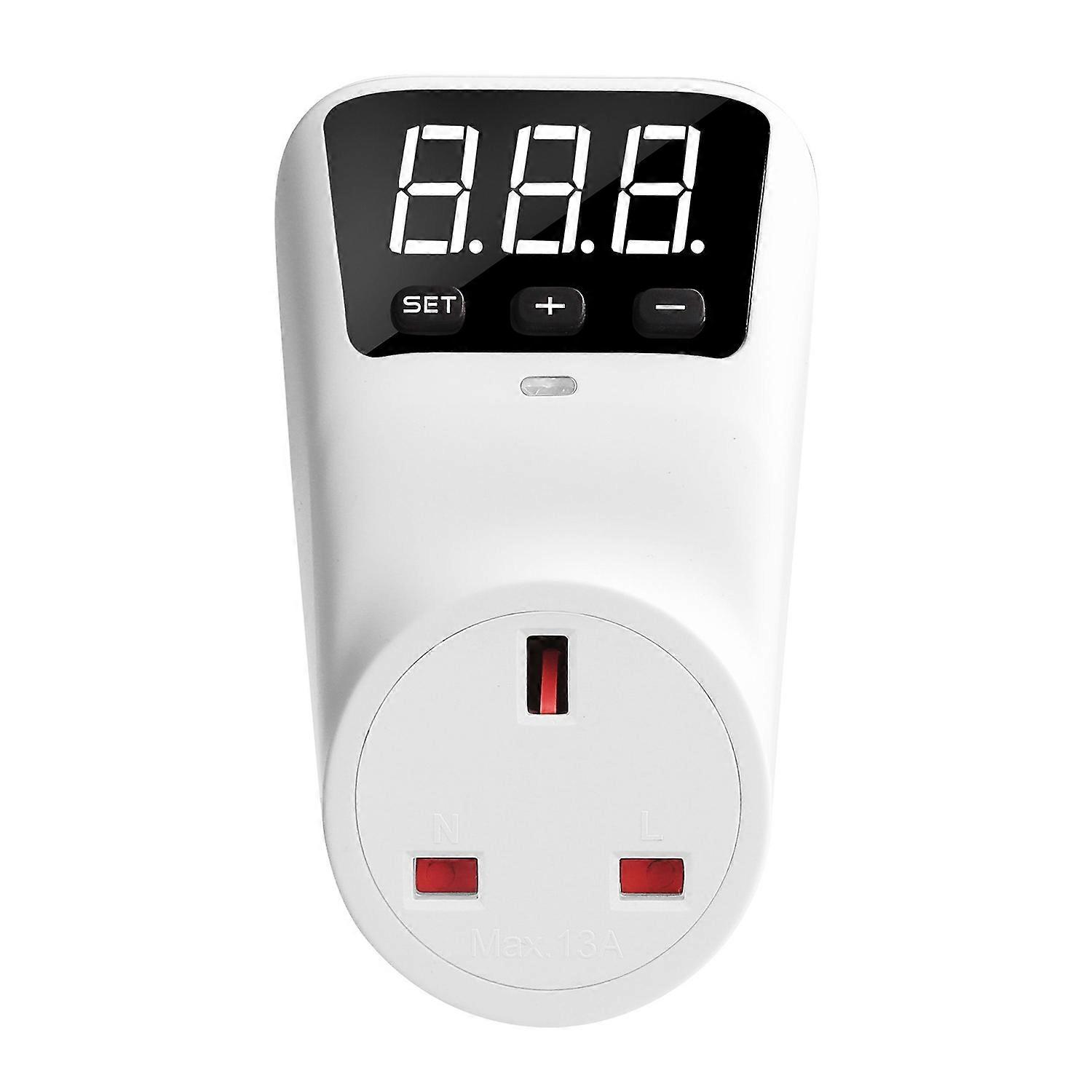 Digitaler Automatischer Spannungsschutzstecker 13a Mit Lcd-anzeige, Überstromschutzstecker