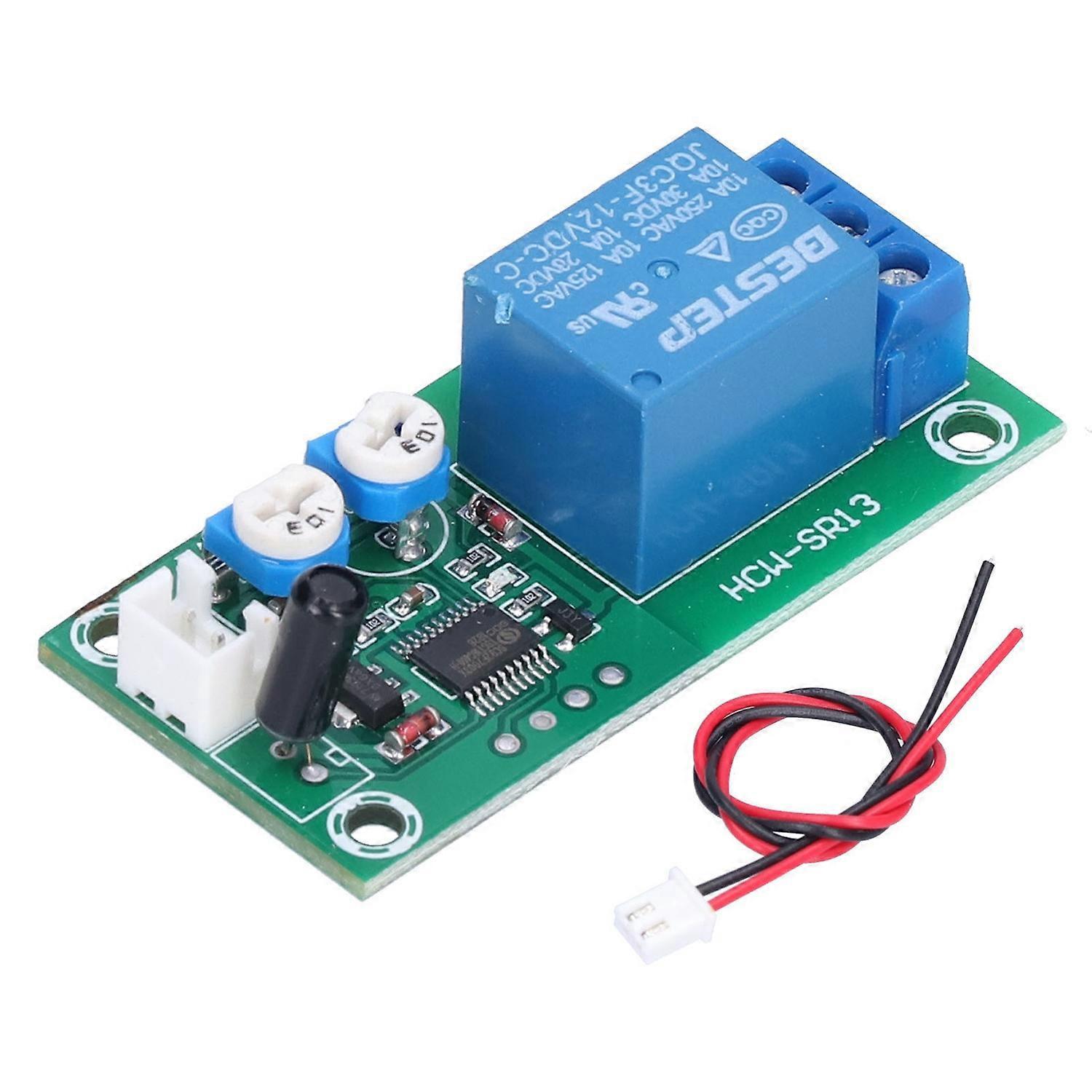 Vibrationsmodul Dc 12v, Einstellbare Empfindlichkeit, Zeitverzögerung, Relaisschalter, Alarmsensormodul