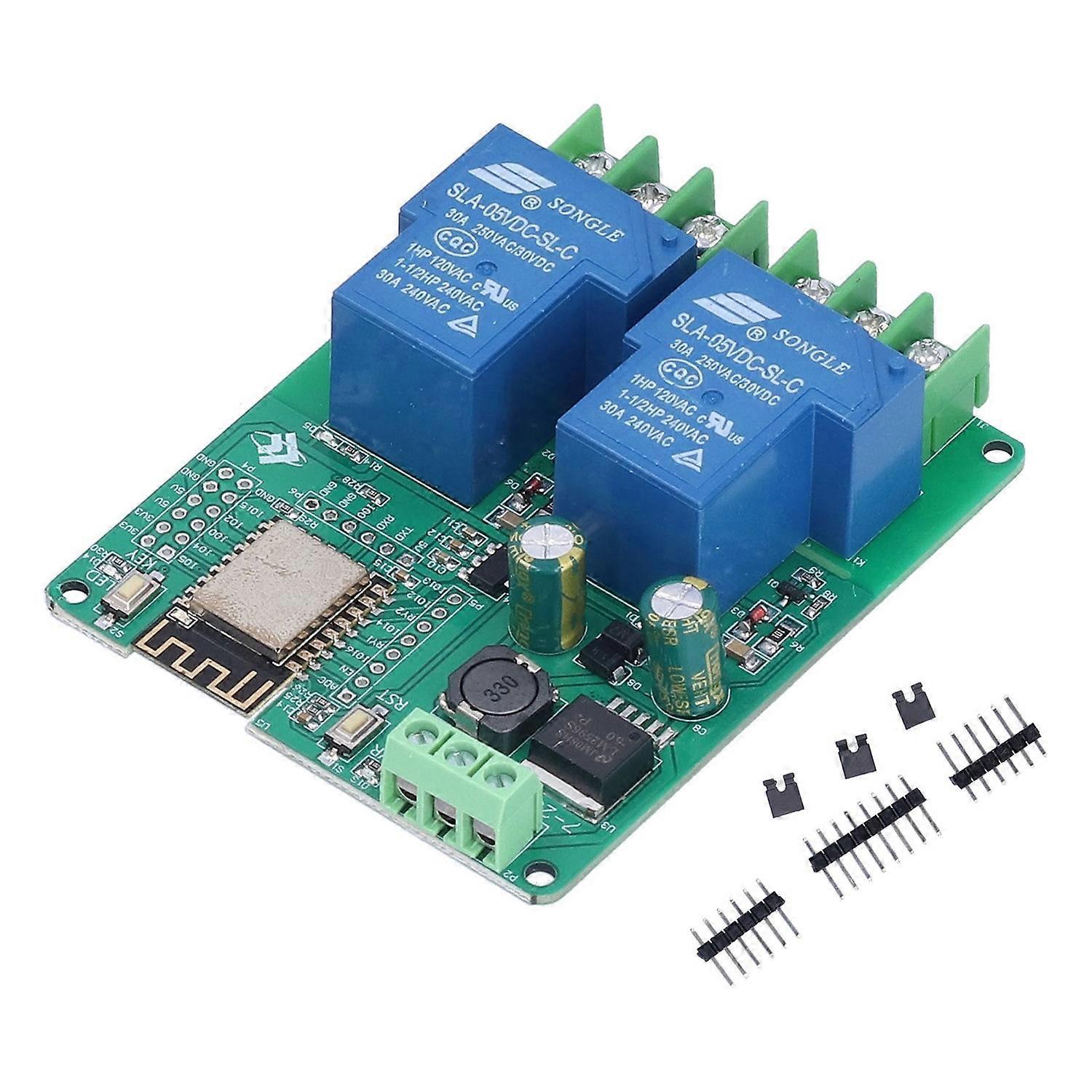 2-kanal-relaismodul Wlan 30a Esp8266 Entwicklungsboard Schalter Dc 7–28 V / 5 V Esp-12f