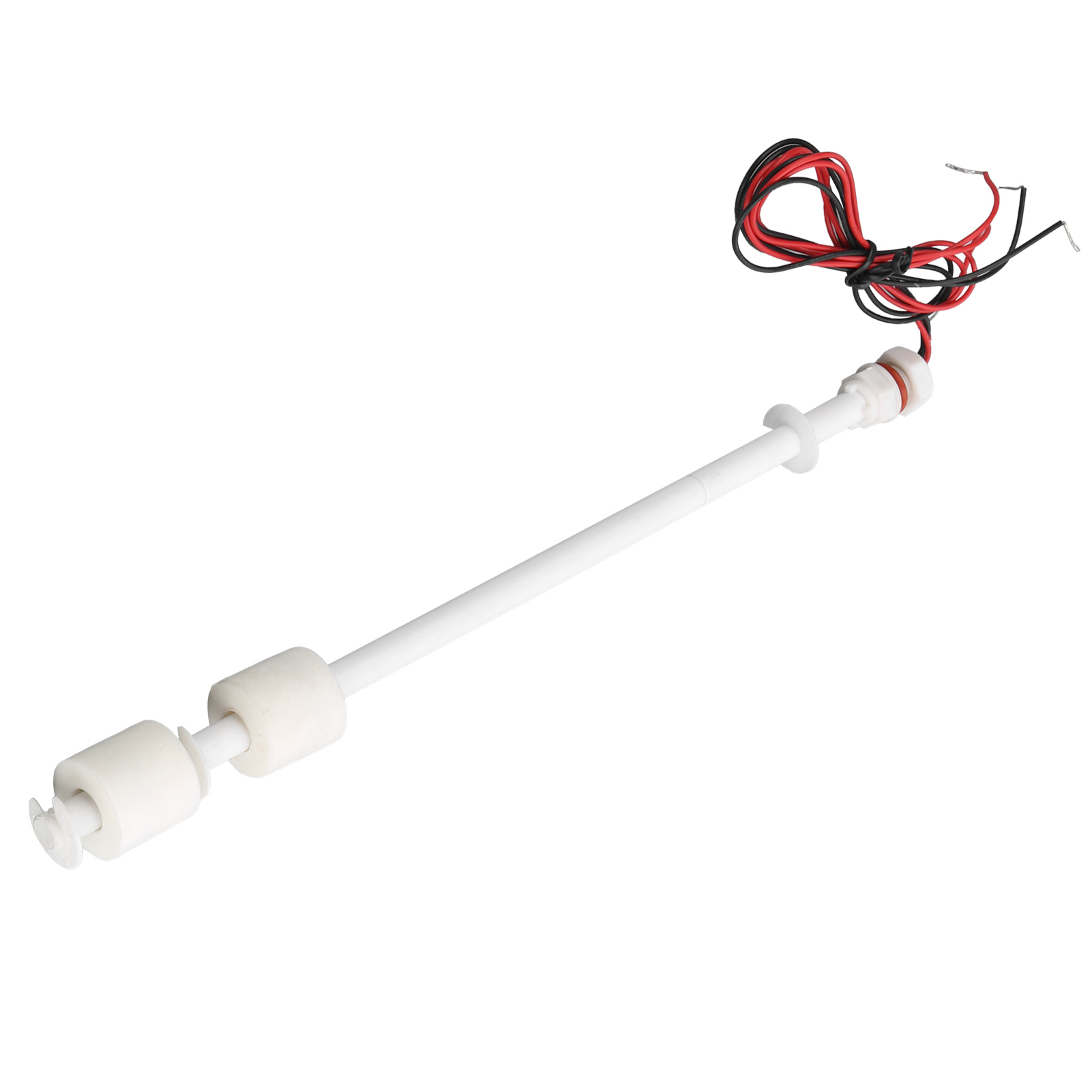 Pp-schwimmerschalter Aus Kunststoff Zur Flüssigkeitsstandserkennung Mit Alarmfunktion Und Anschlussleiste (250 Mm)