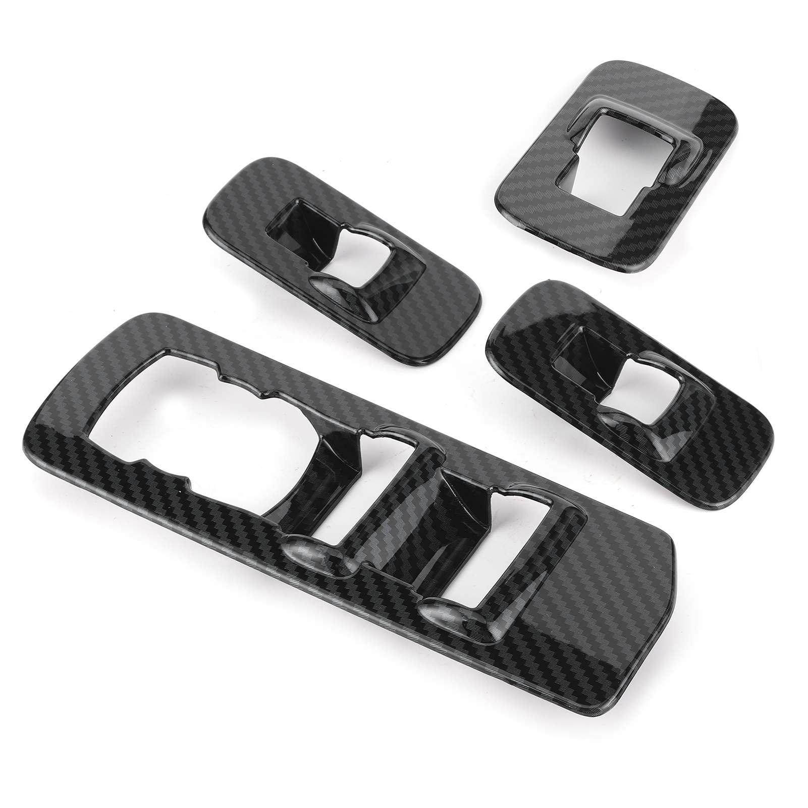 4-teiliges Set Fensterheber-einstellschalter-zierblenden In Carbonfaser-optik, Passend Für Ford F150 2015–2020