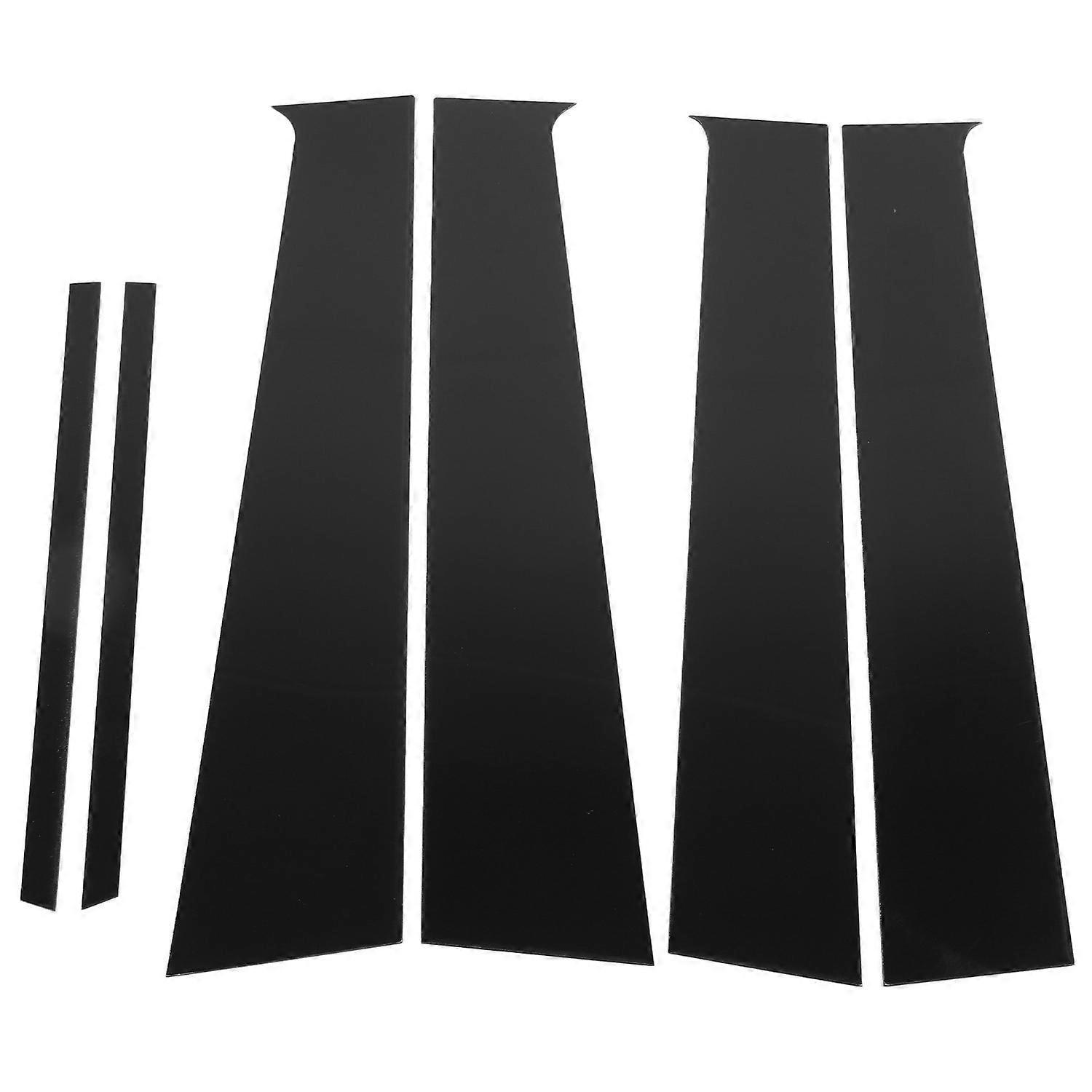 6-teiliges Set Tür- Und Fenstersäulenverkleidungen, Glänzend Schwarz, Ersatz-türsäulenleistenabdeckungen Für Almera Sunny Vers