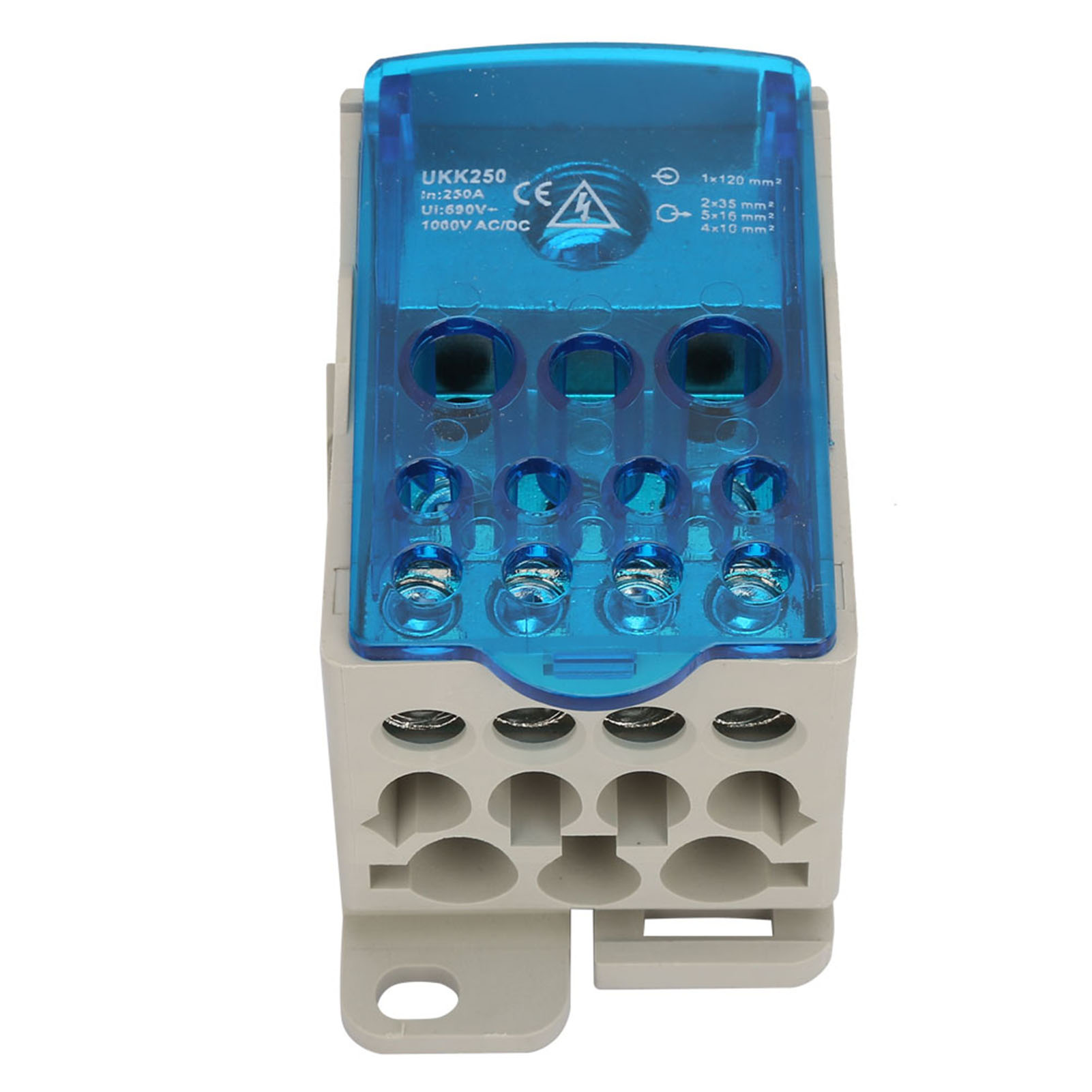 Ukk-250a Din-schienen-klemmenblock-verteilerkasten Universeller Stromanschlusskasten
