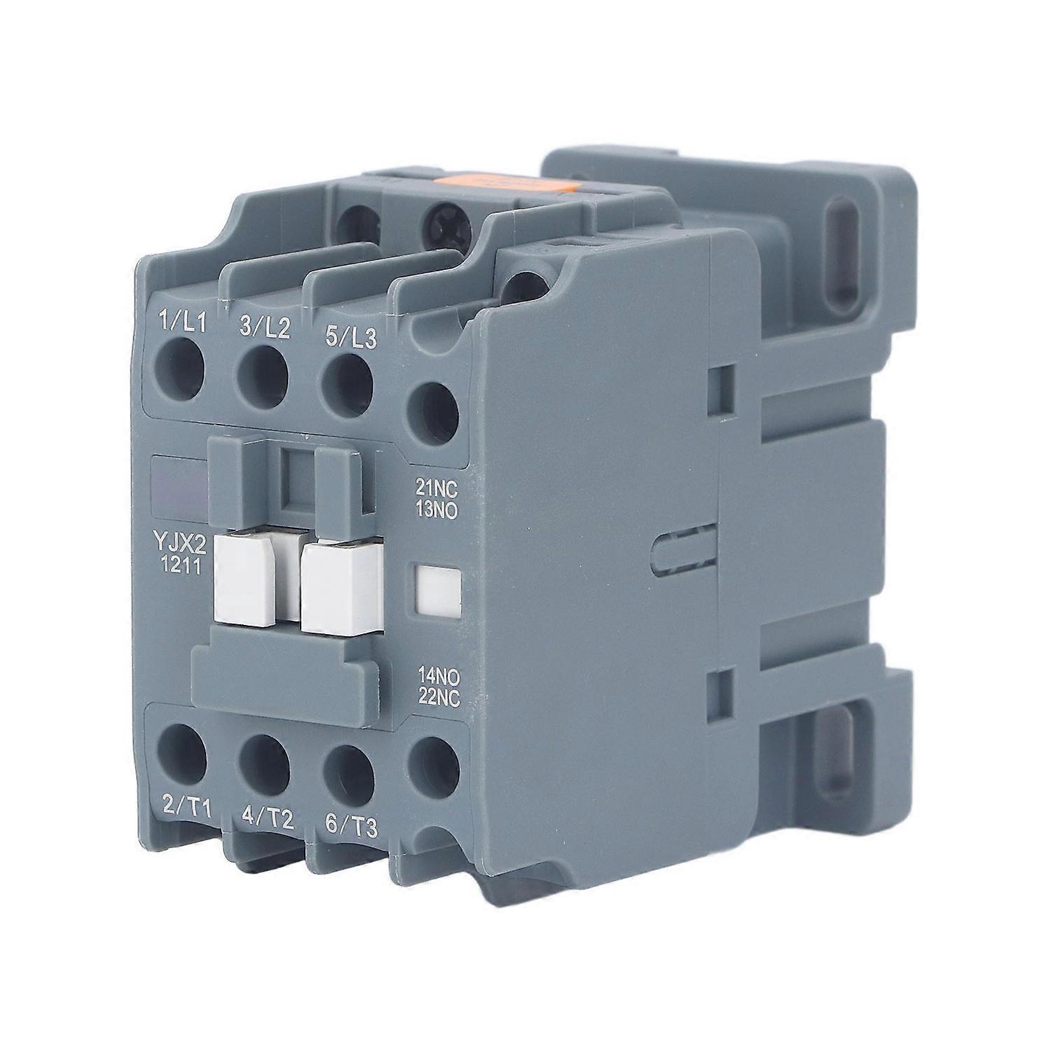 Drehstrom-schütz, 1 Schließer, 1 Öffner, Silberkontakte, Niederspannungs-elektroschütz, 35-mm-schienenmontage, 12 A, 110 V