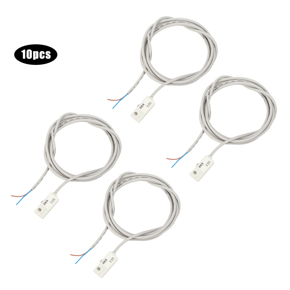 10 Stück Magnetschalter Dc73 10w Reed-pneumatikzylinder Ein/aus Für Cdg1 Cdj2 Cdlg1 Cdlj2