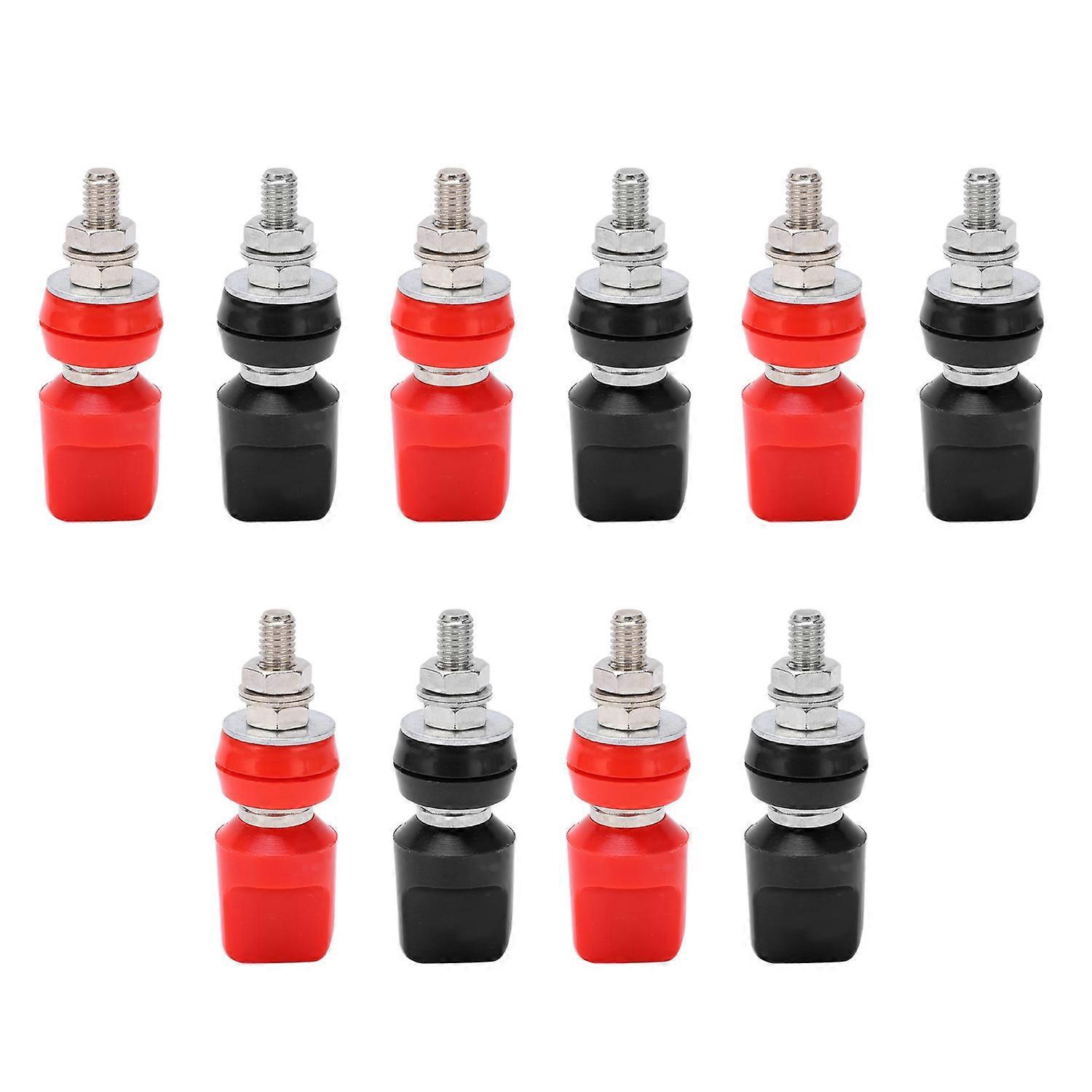 5er-set J.50019(1) Stromanschlussklemmen M6 Messing-anschlussklemmen Mit 4-mm-buchse Für Elektronische Eingänge
