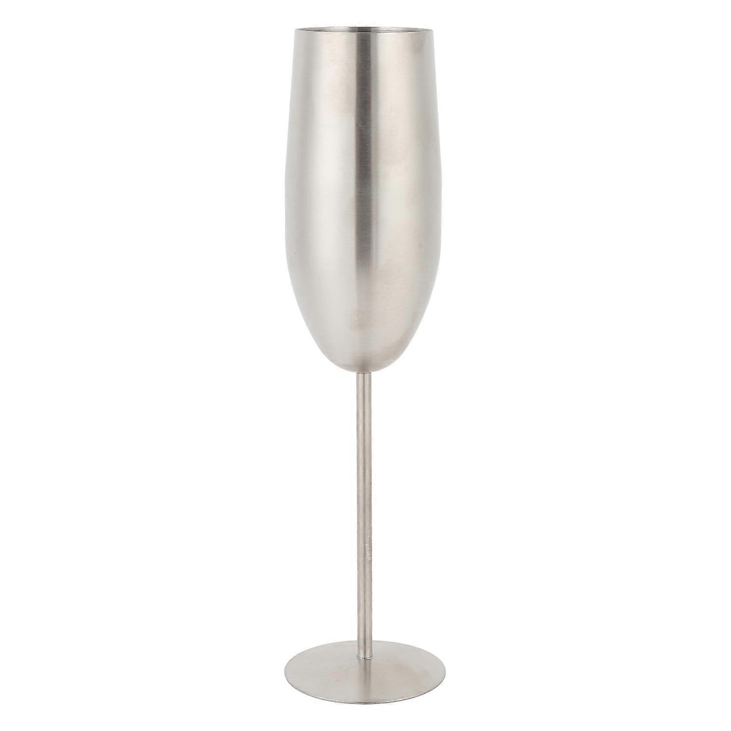 Champagnerflöten Aus Edelstahl, 260 Ml, Kaltisolierend, Leicht Zu Reinigen, Weinkelch Aus Metall Für Partys