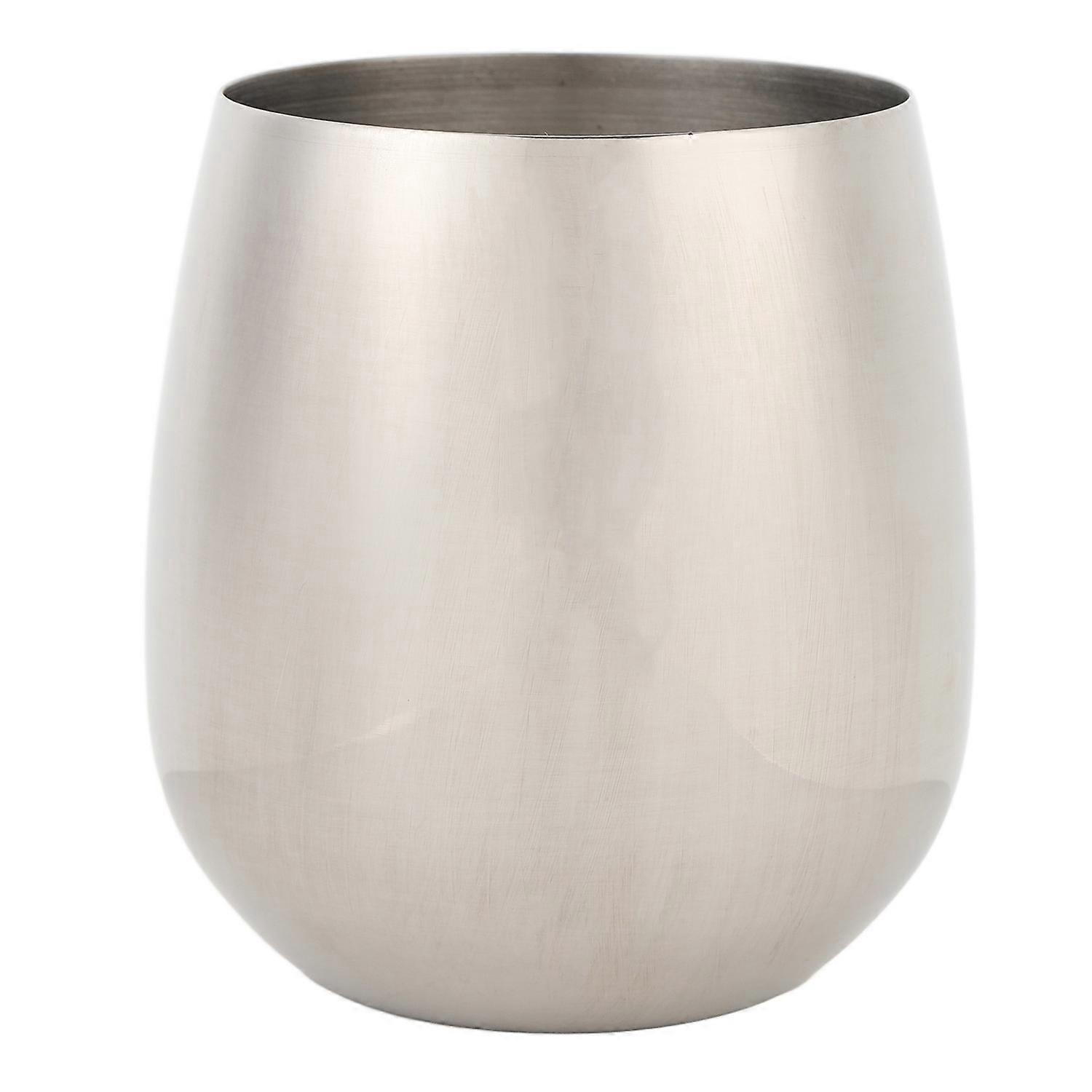 Stielloses Weinglas Aus Edelstahl Sus304, Bruchsicher, 550 Ml, Temperaturbeständig
