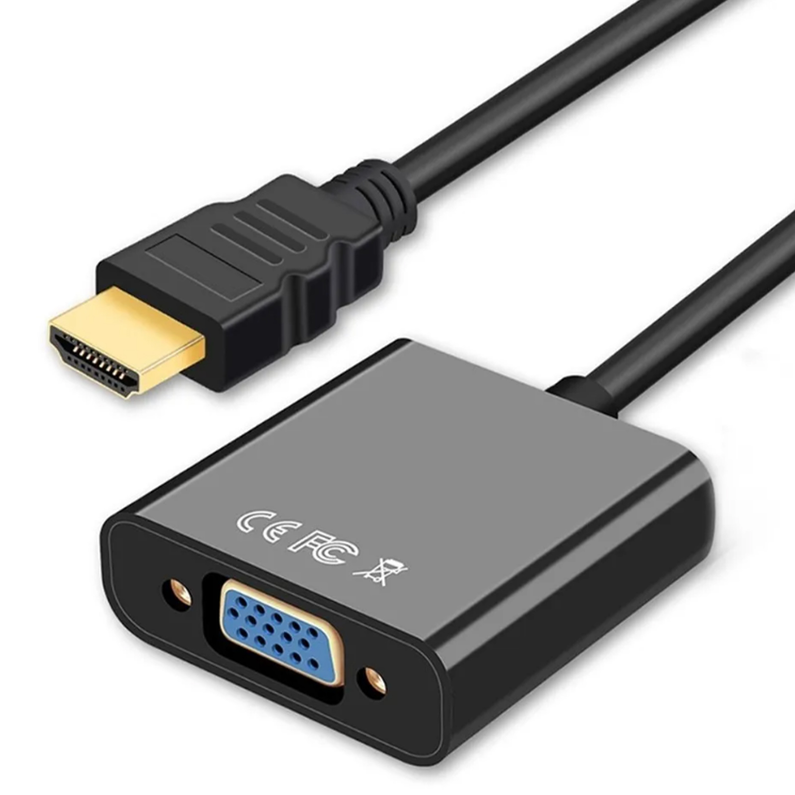 Hd-multimedia-schnittstelle Zu Vga-konverter 1080p Rostfreier, Vergoldeter Schnittstellenadapter Für Laptops