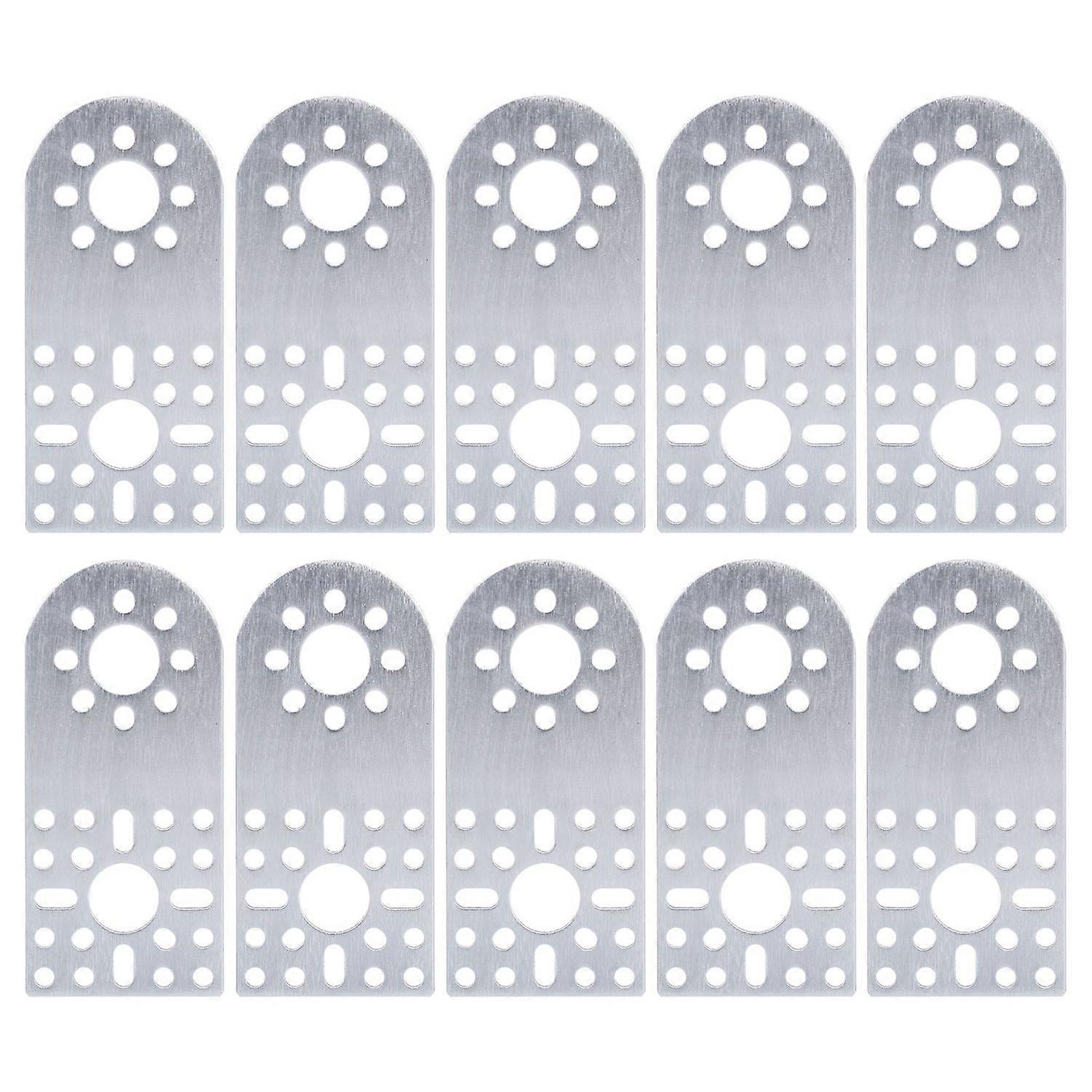 10 Stück Halterungsplatten Aus Aluminiumlegierung Der Serie 3108, Halbkreisförmig, Flach, Standardlochmuster, Halterung 3108-0