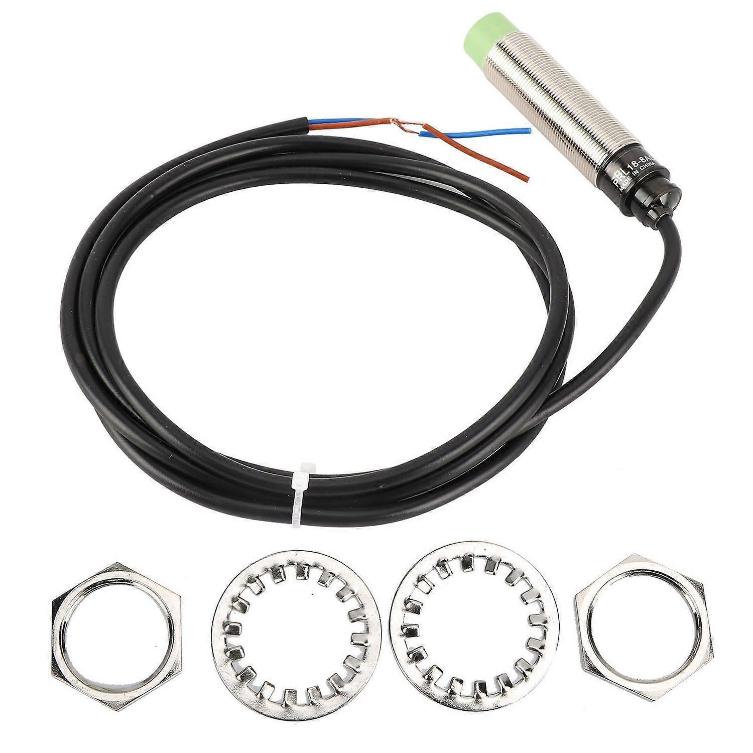 Berm-annäherungsschaltersensor, 3-adrig, Zylindrisch, Leistungselektronik, 90–250 V Ac, Prl18-8ao