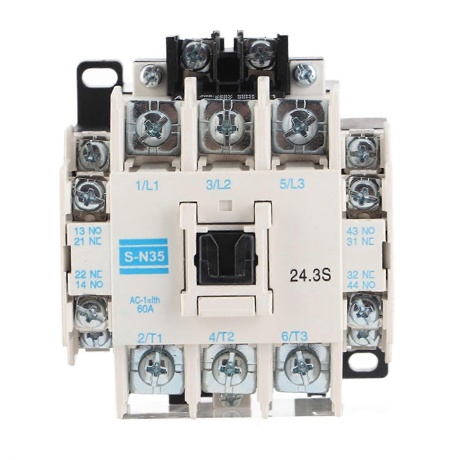Wechselstrom-schütz, Pc-gehäuse, Kupfer-silber-kontakte, 4 Schließer, 4 Öffner, 3-polig, Elektromagnetischer Schütz, 50–60 Hz, 60 A, 110 V